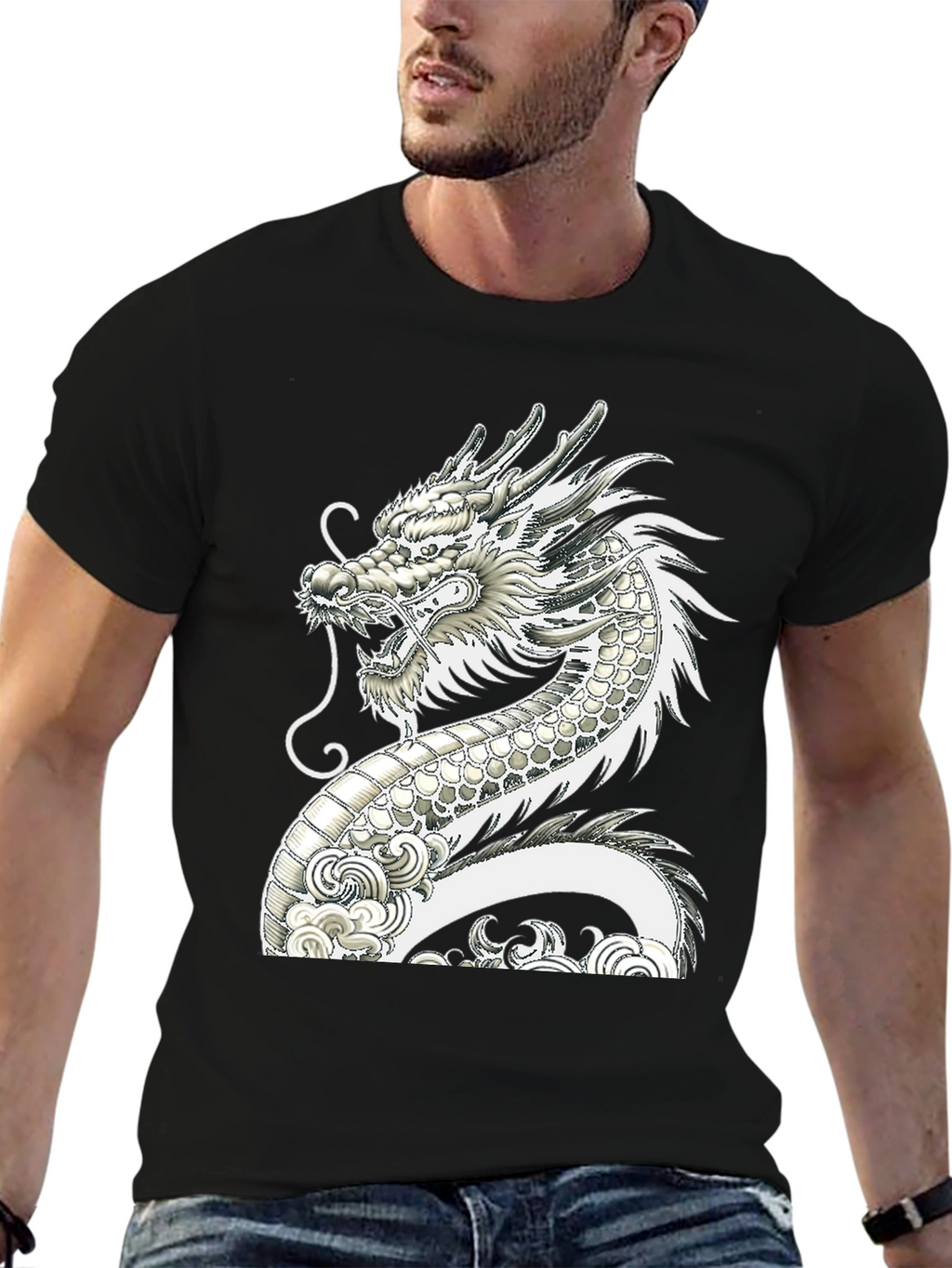Dragon Graphic Tee - Unique Asian Design