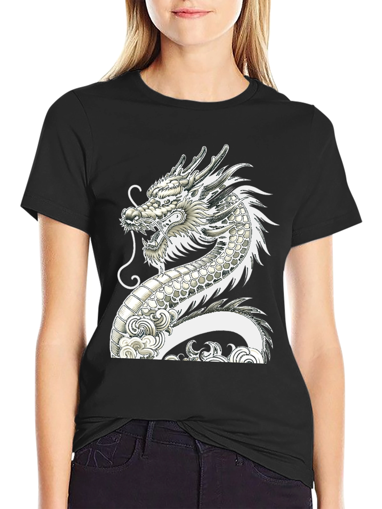 Dragon Graphic Tee - Unique Asian Design