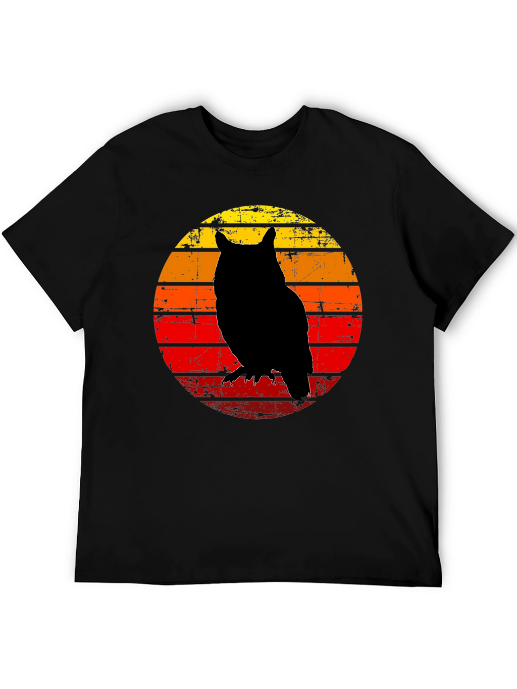 Owl Silhouette Sunset T-Shirt