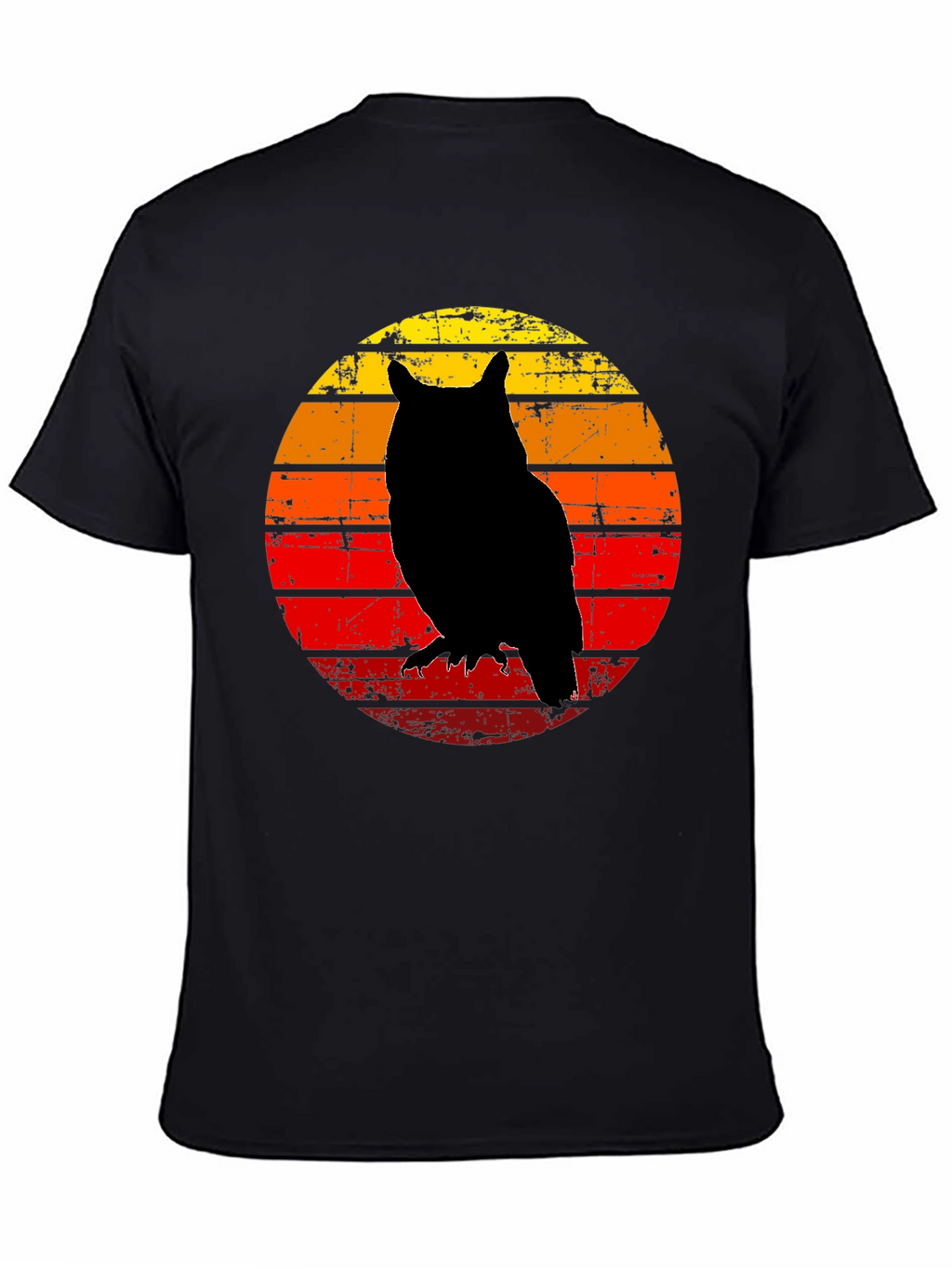 Owl Silhouette Sunset T-Shirt