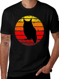 Owl Silhouette Sunset T-Shirt