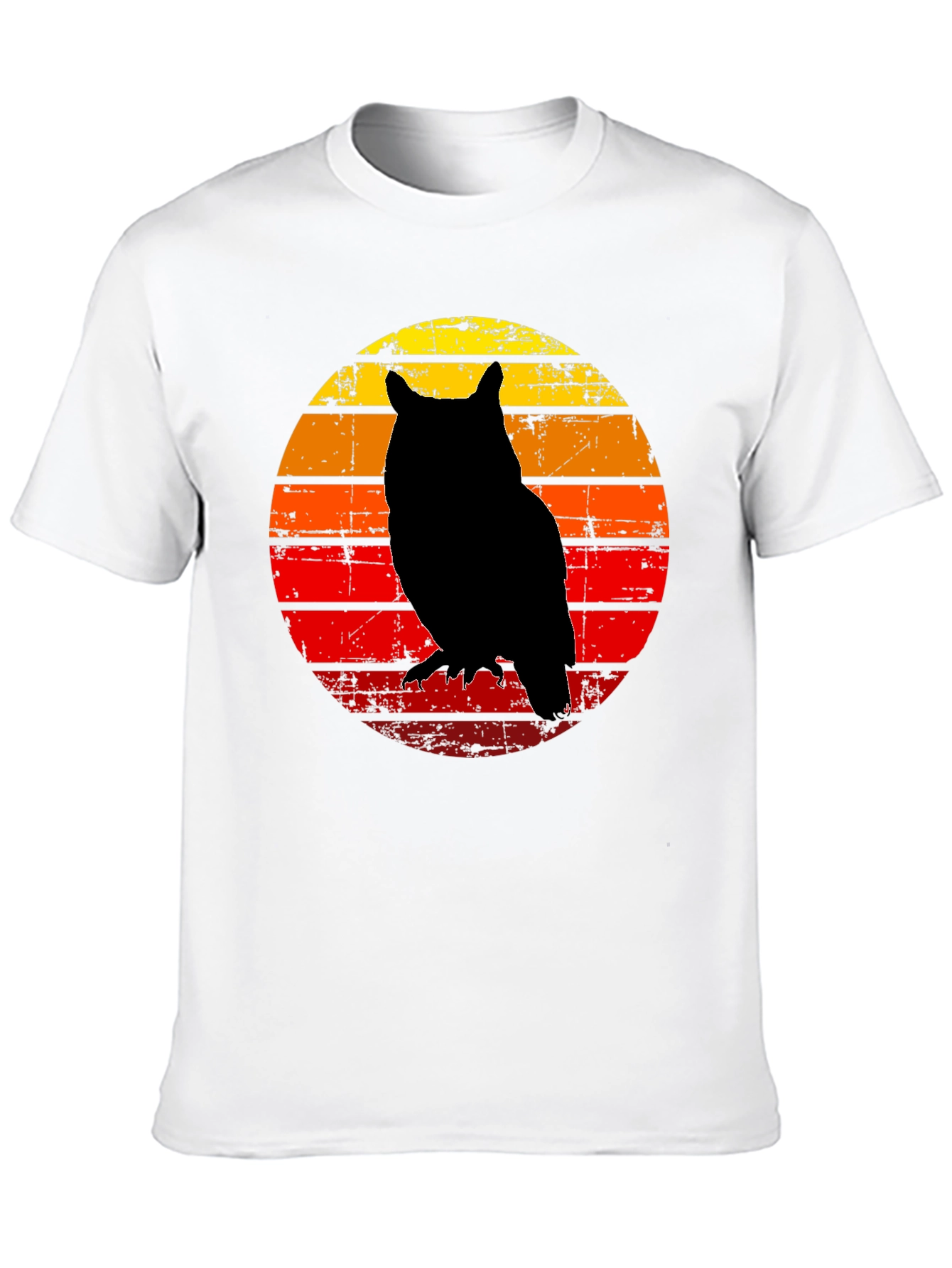 Owl Silhouette Sunset T-Shirt
