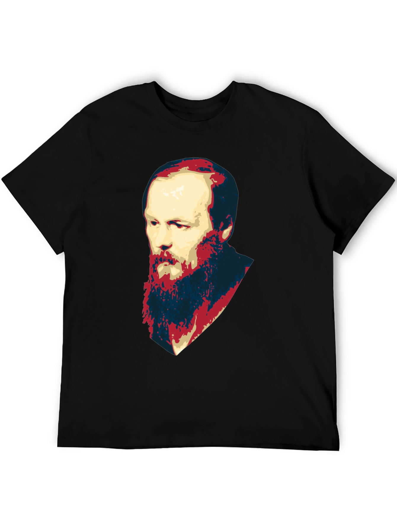 Dostoevsky Portrait Black T-Shirt