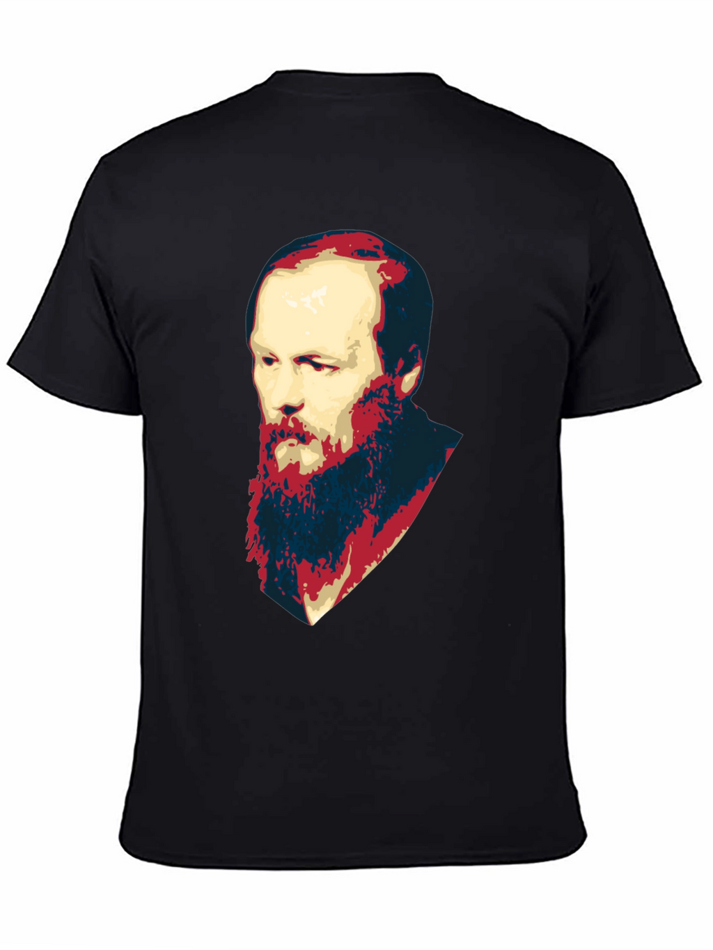 Dostoevsky Portrait Black T-Shirt