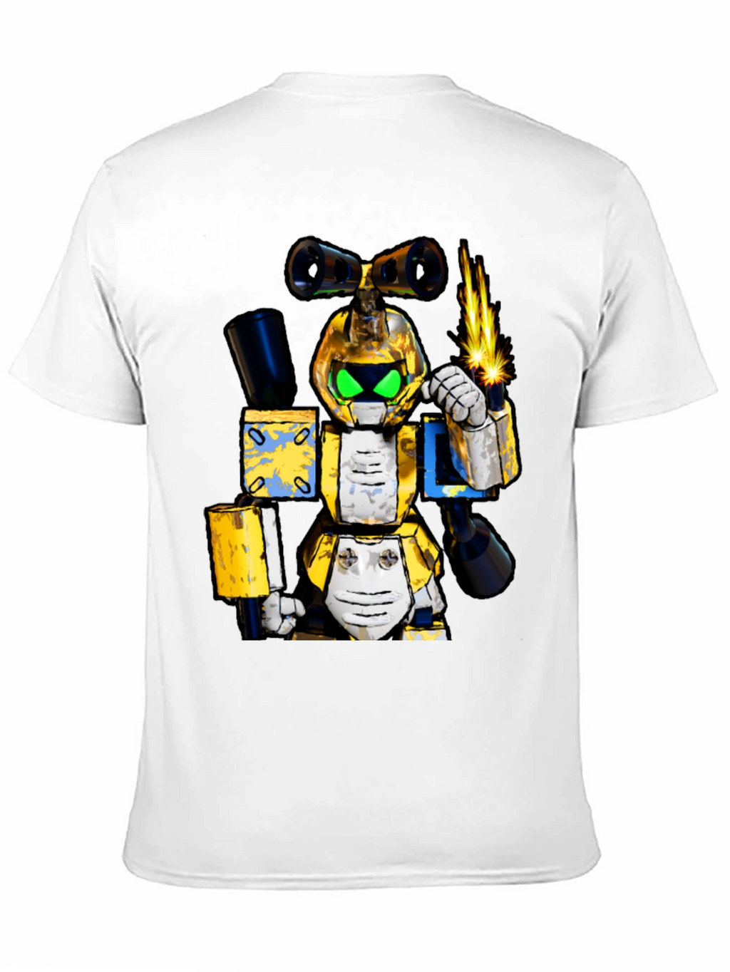 Robotic Cartoon T-Shirt - Unique Graphic Tee