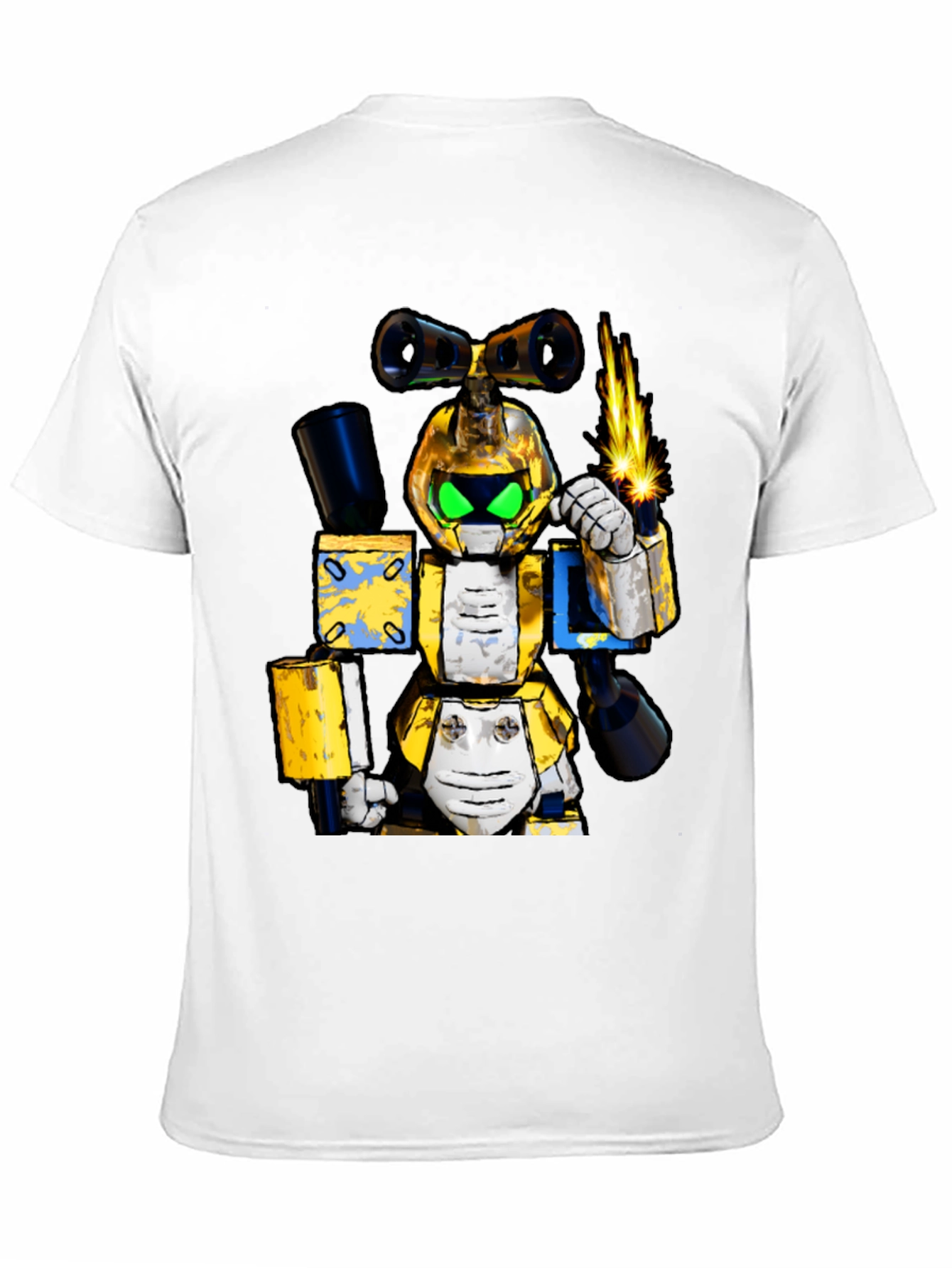 Robotic Cartoon T-Shirt - Unique Graphic Tee
