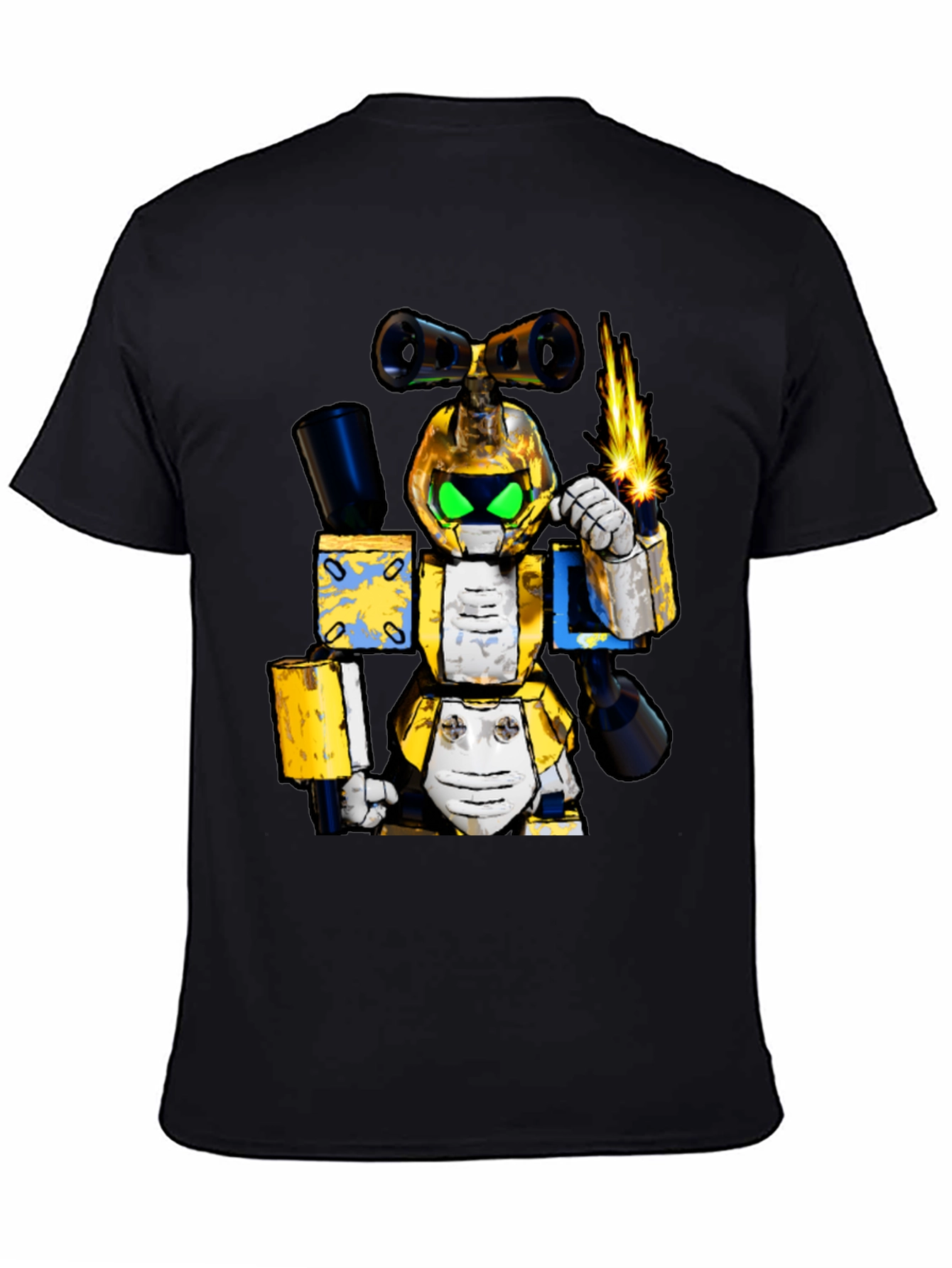 Robotic Cartoon T-Shirt - Unique Graphic Tee