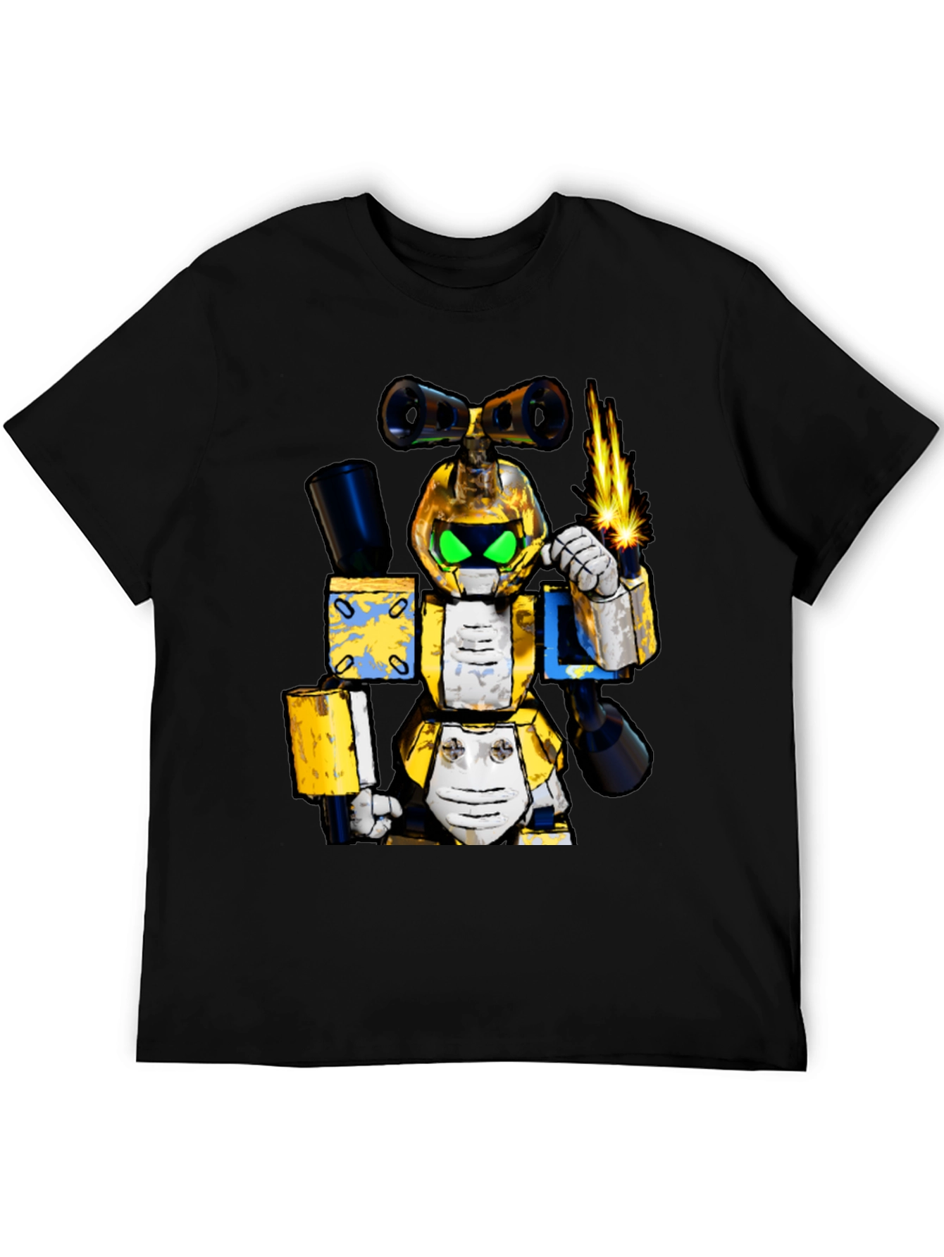 Robotic Cartoon T-Shirt - Unique Graphic Tee