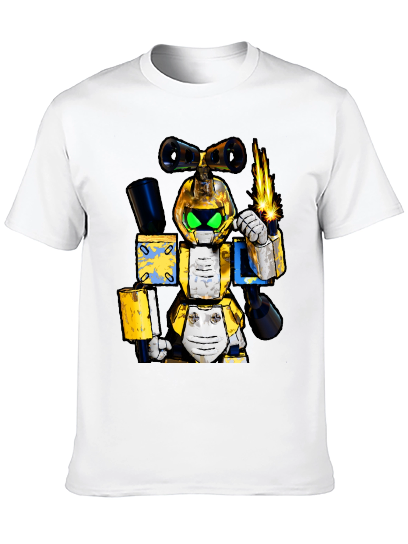 Robotic Cartoon T-Shirt - Unique Graphic Tee