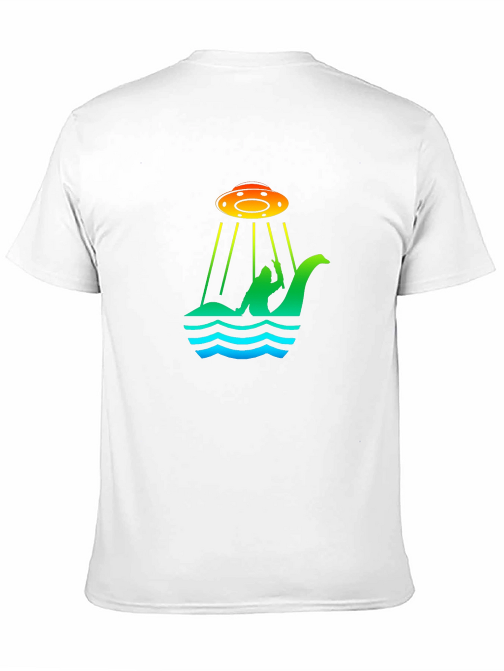 UFO Abduction Loch Ness Monster Graphic T-Shirt