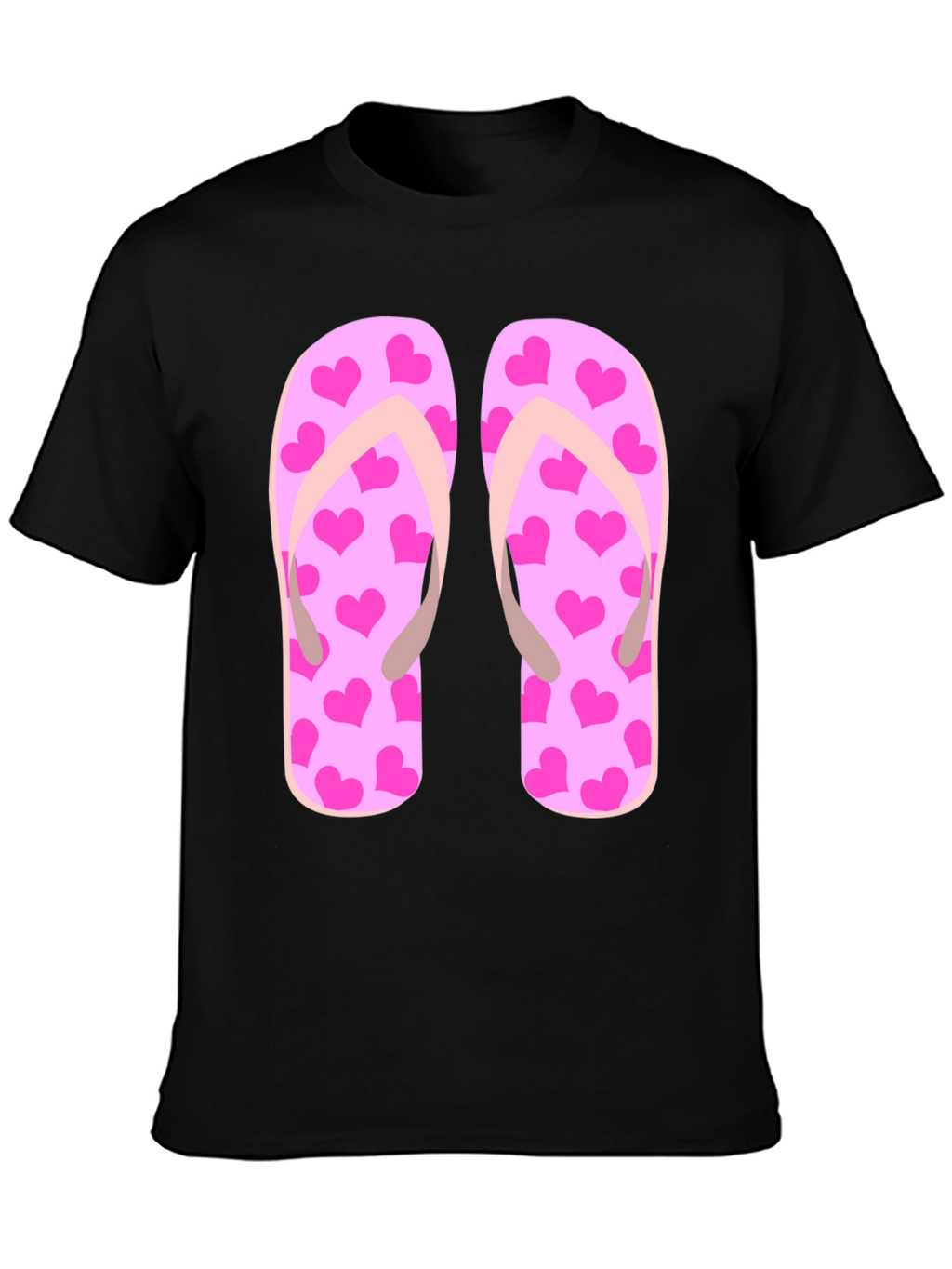 Flip Flop Heart Print Tee