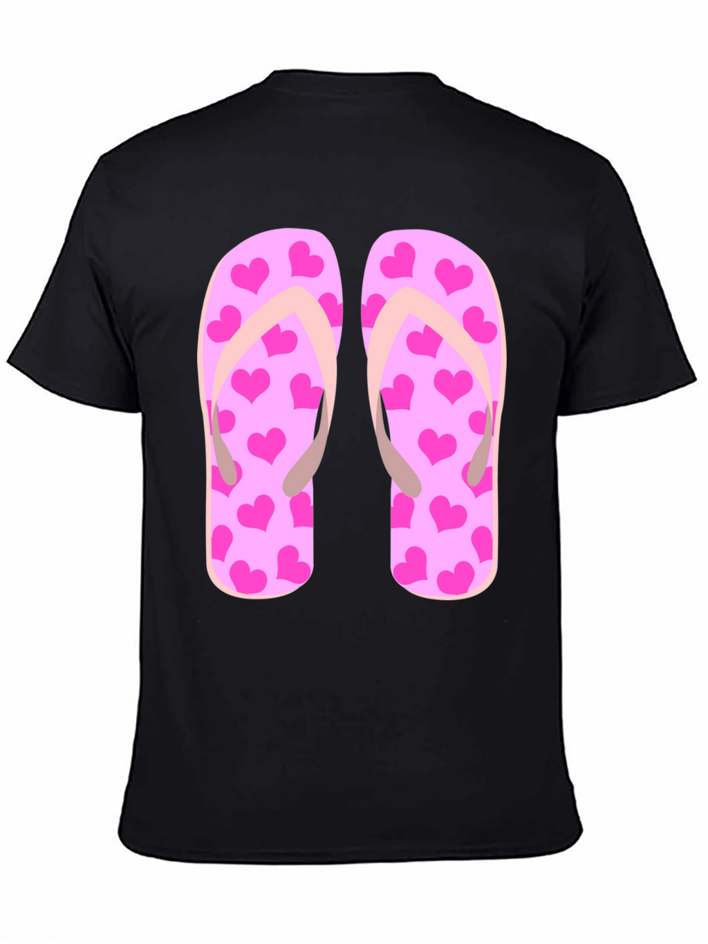 Flip Flop Heart Print Tee