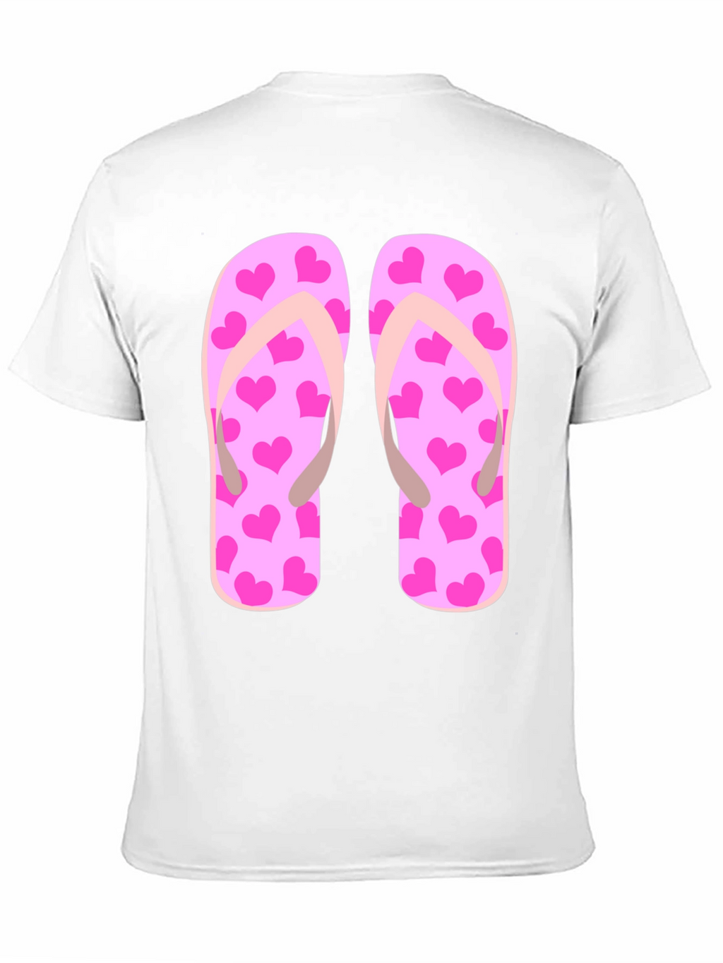Flip Flop Heart Print Tee