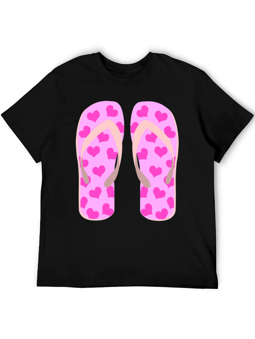 Flip Flop Heart Print Tee