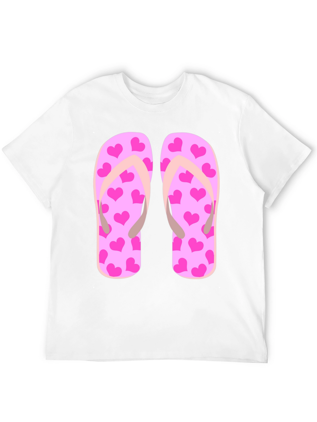 Flip Flop Heart Print Tee