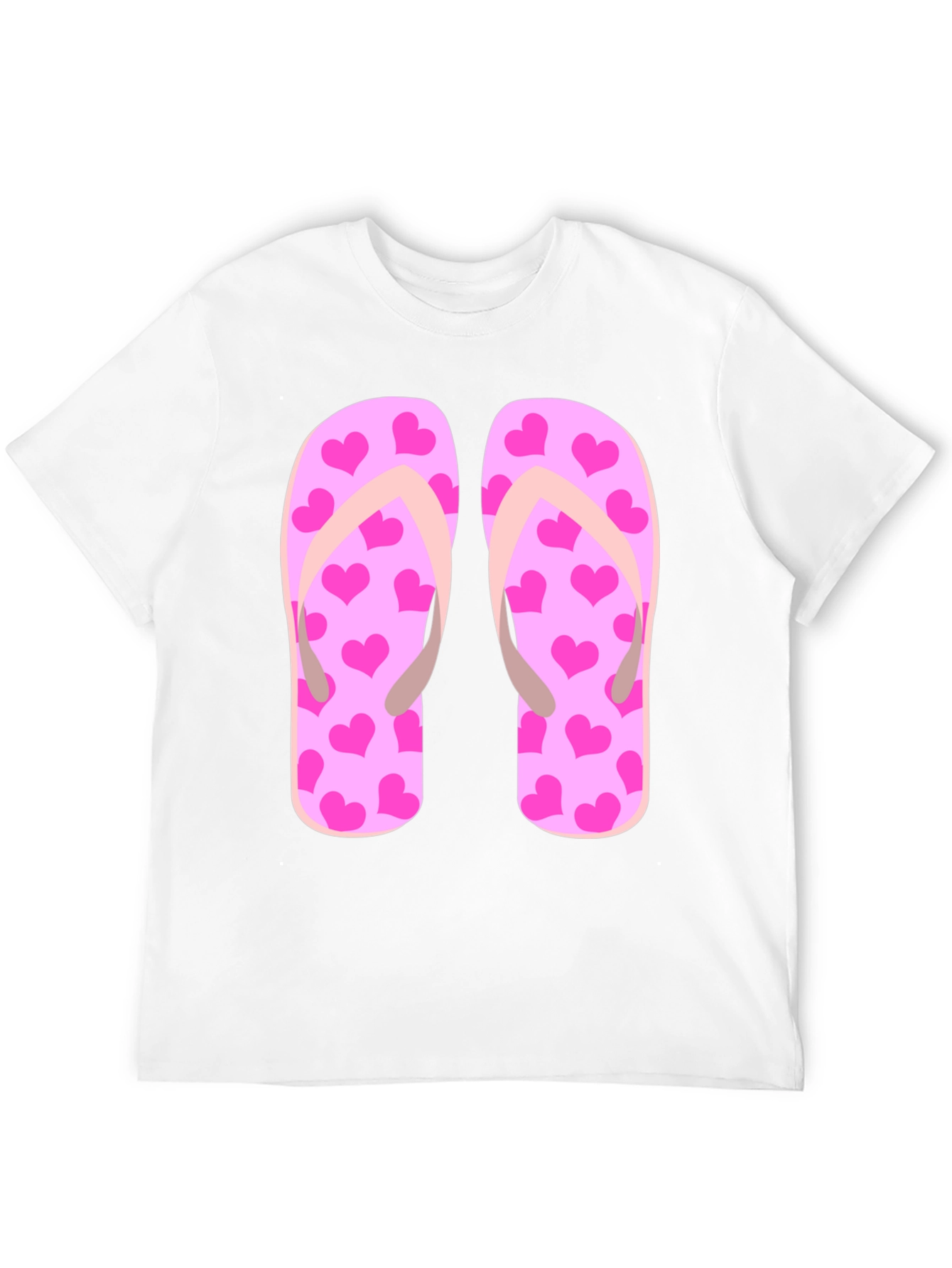 Flip Flop Heart Print Tee