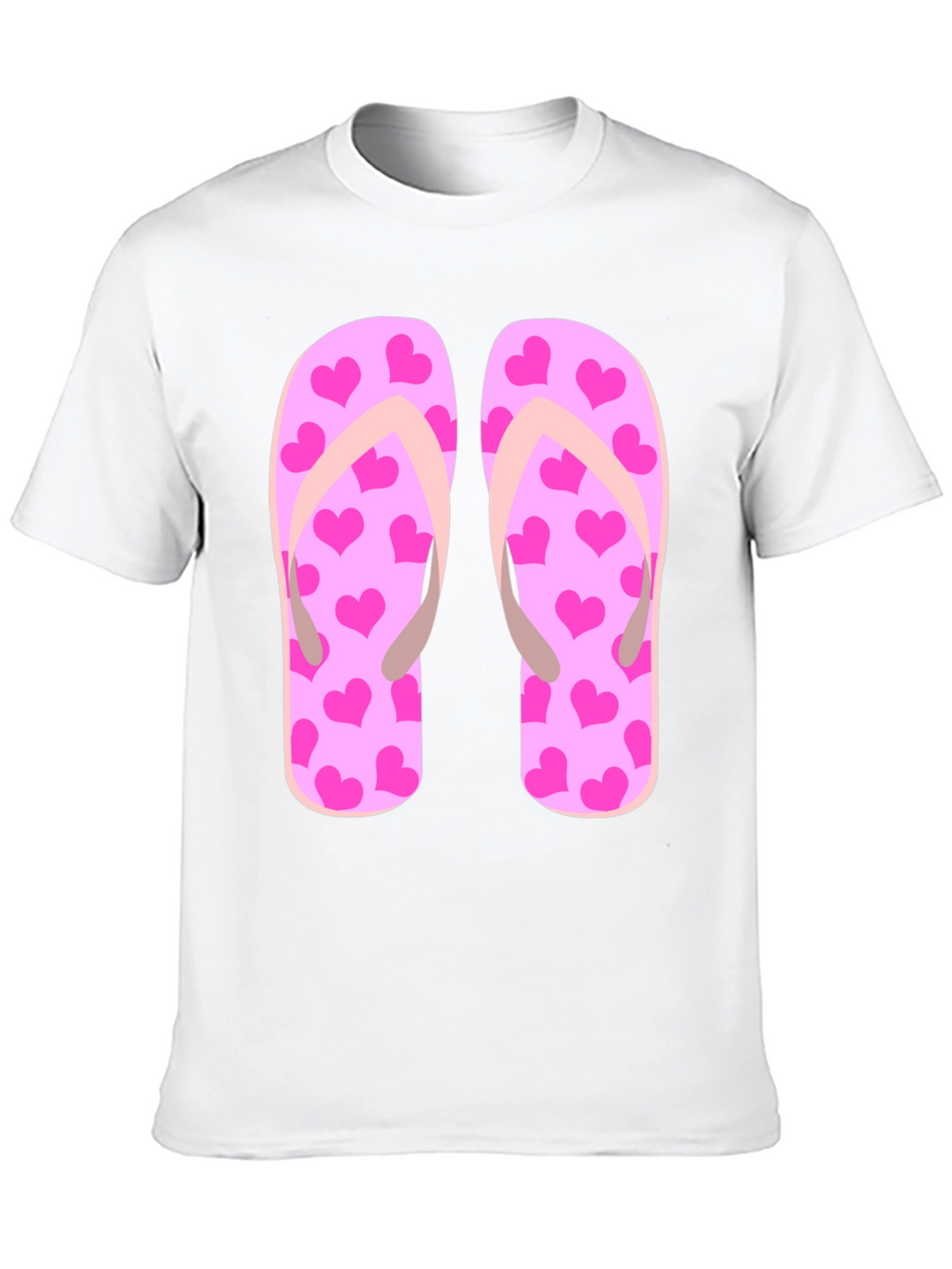 Flip Flop Heart Print Tee