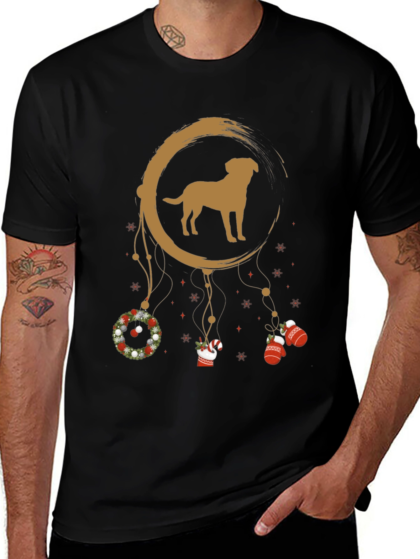 Dog Dream Catcher Christmas T-Shirt