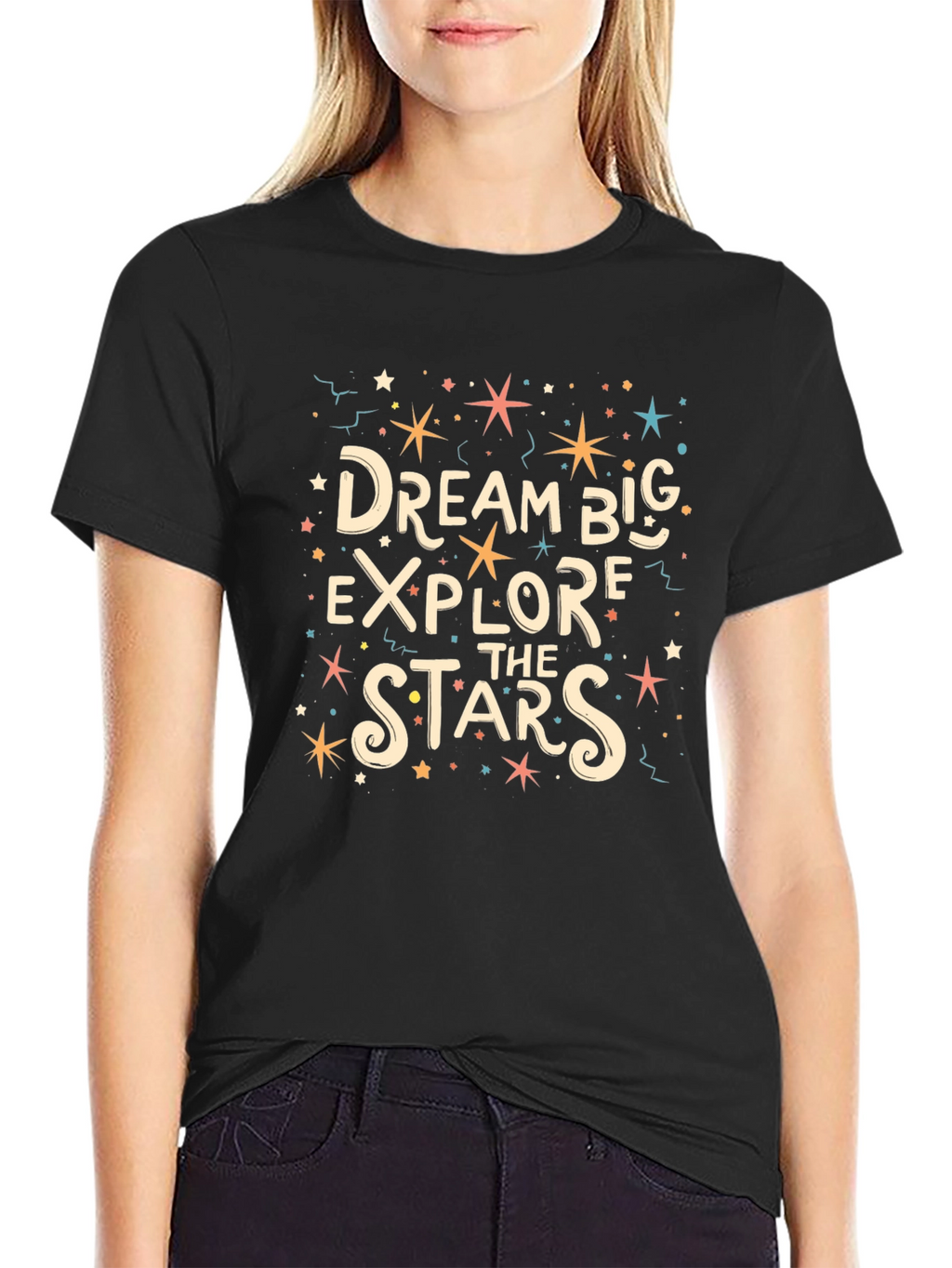 Dream Big Graphic Tee - Explore the Stars
