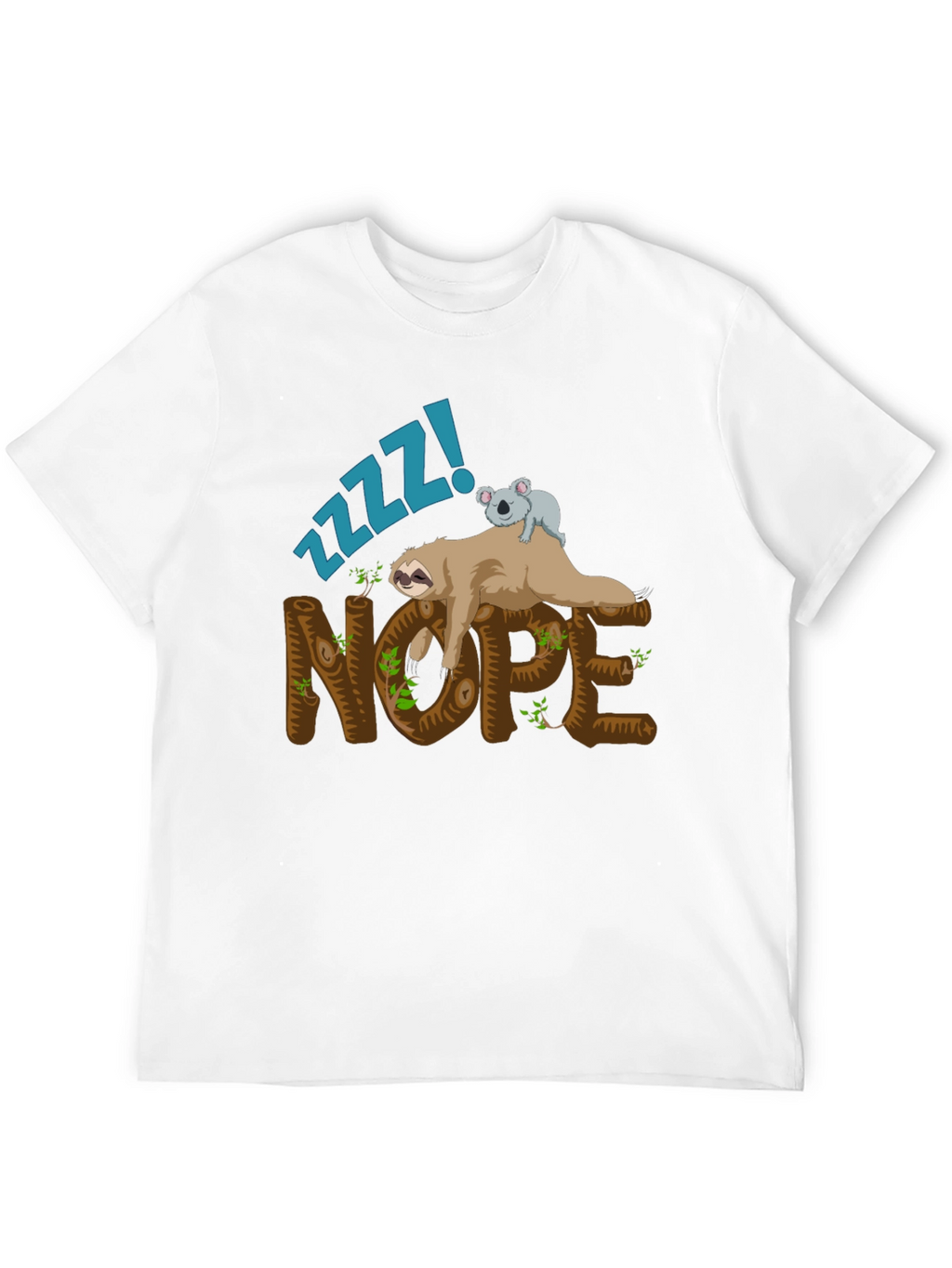 Nope Sloth Graphic Tee