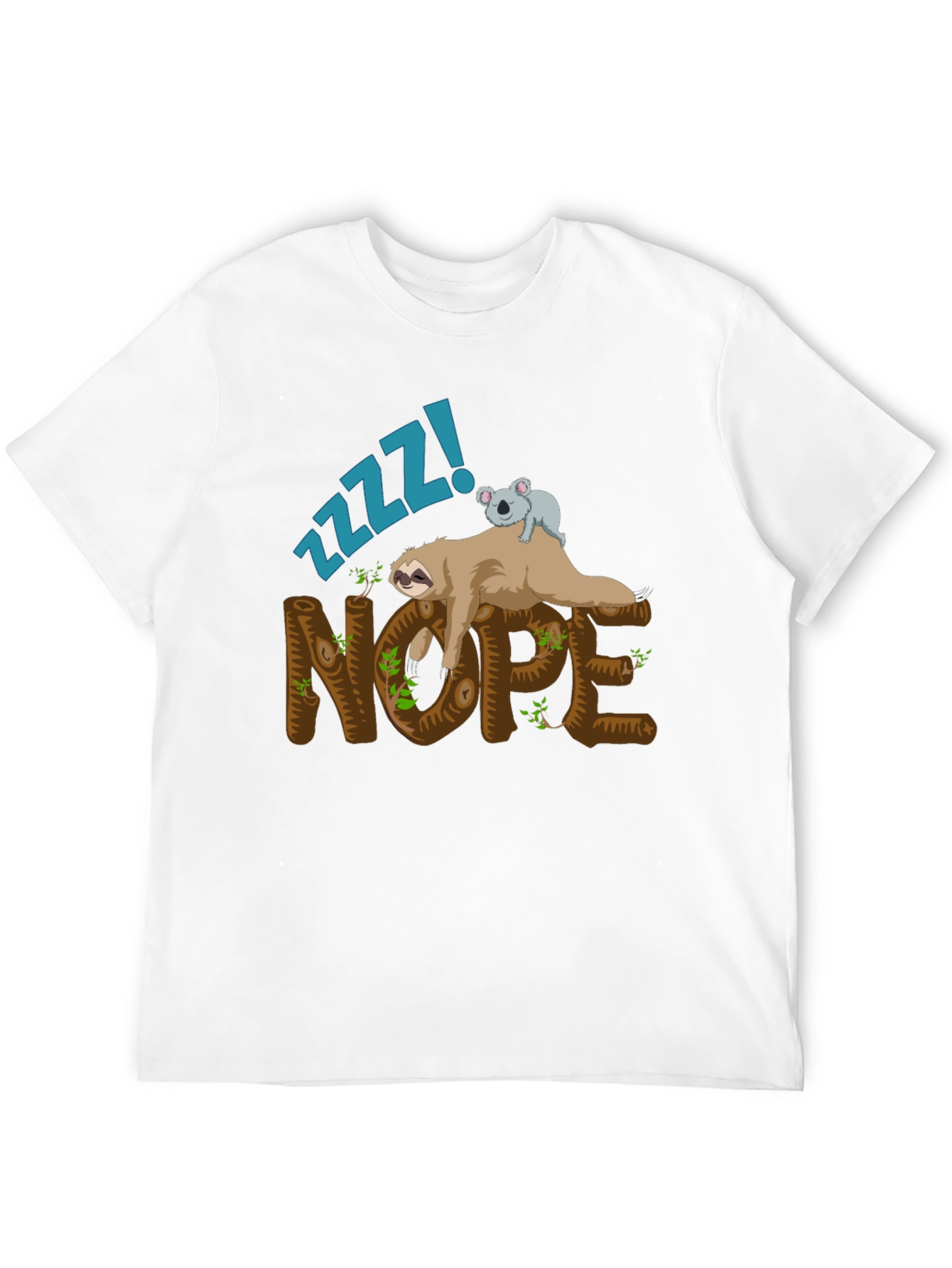 Nope Sloth Graphic Tee