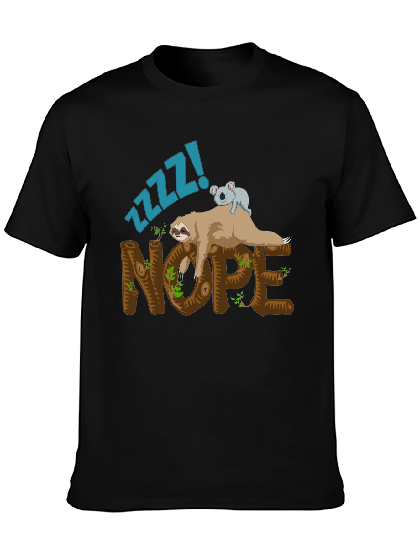 Nope Sloth Graphic Tee