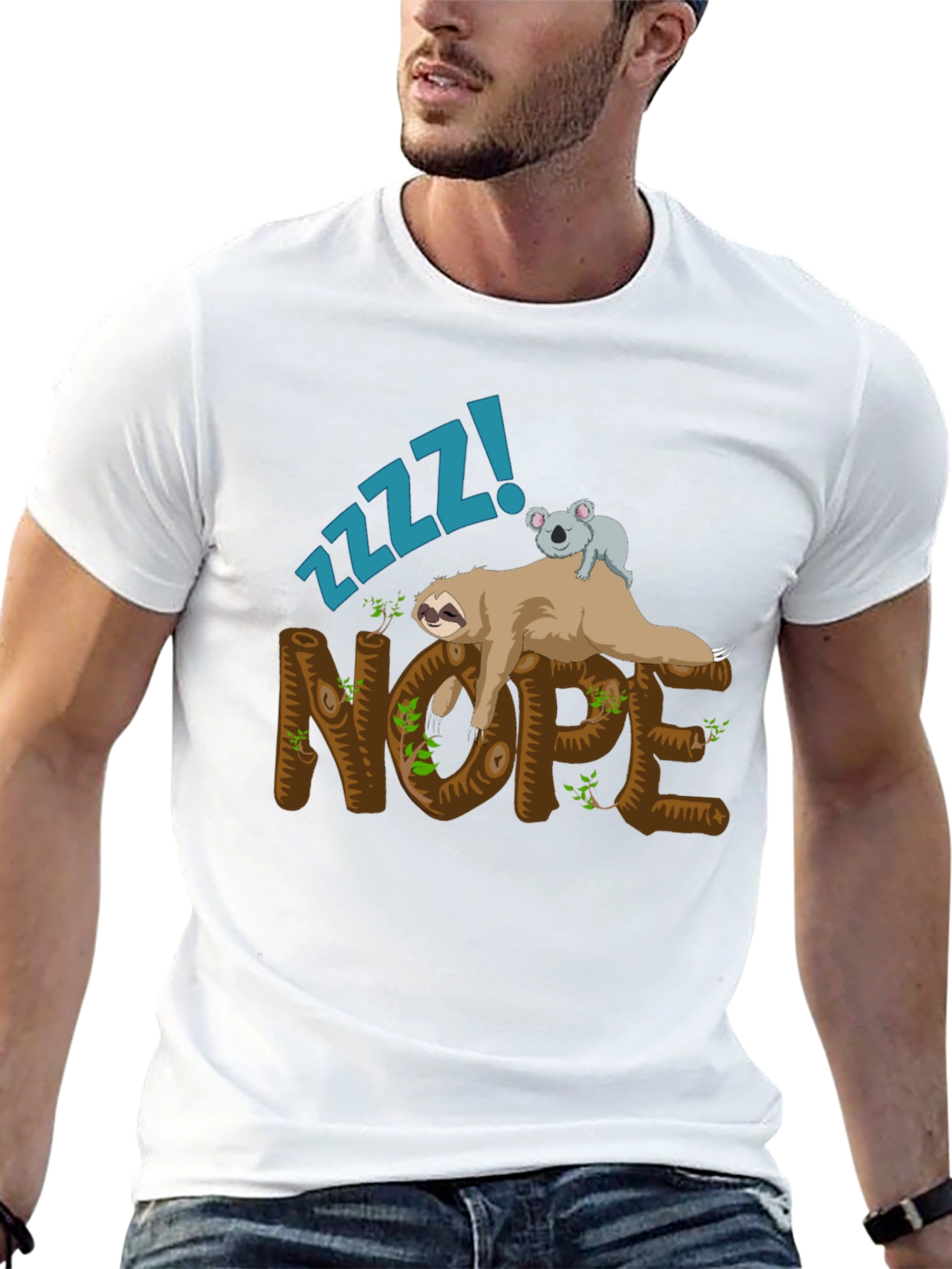Nope Sloth Graphic Tee
