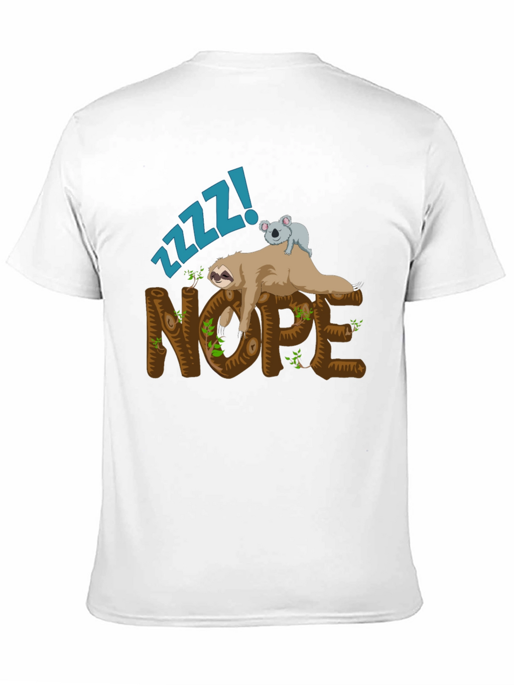 Nope Sloth Graphic Tee