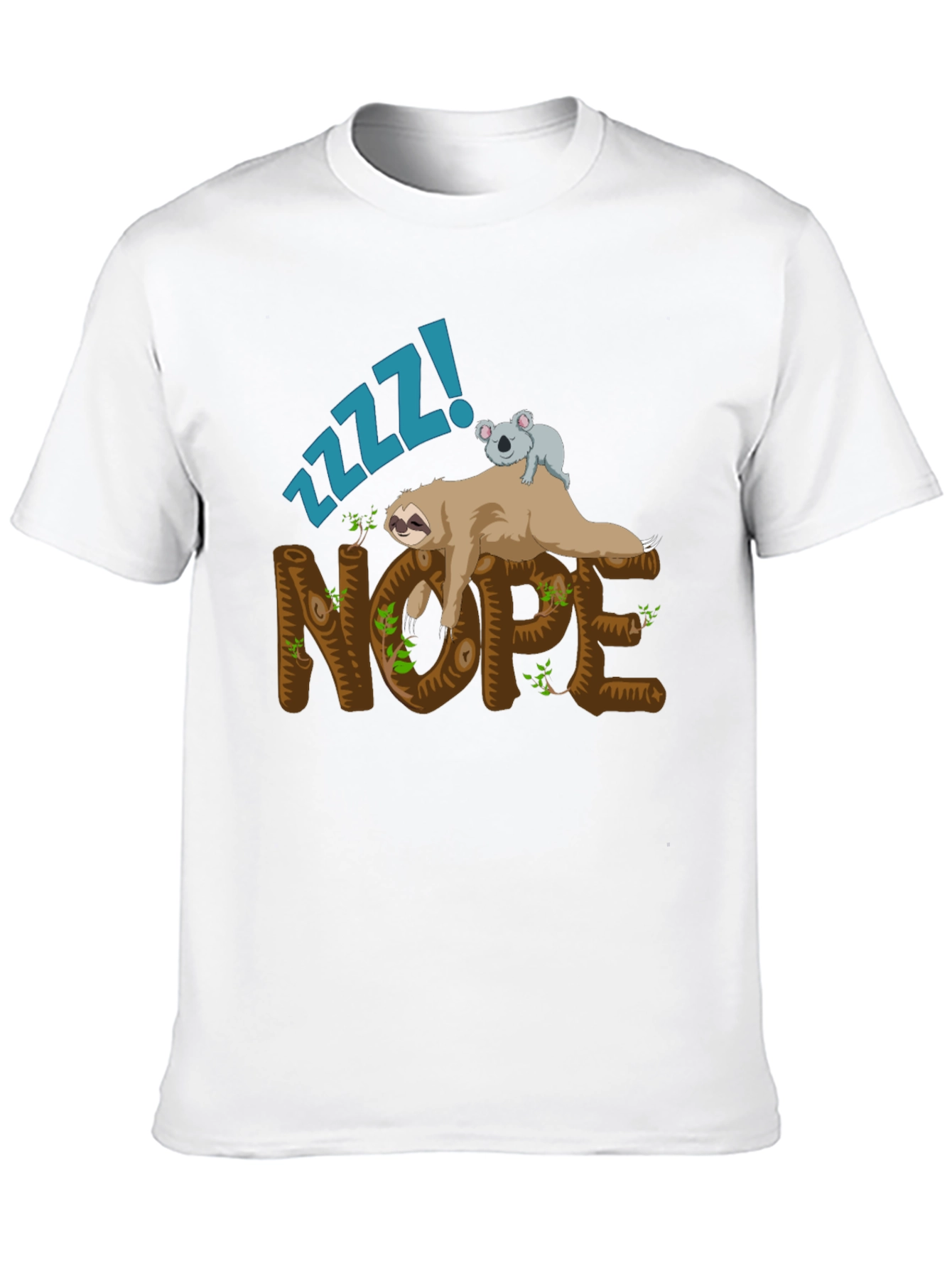 Nope Sloth Graphic Tee