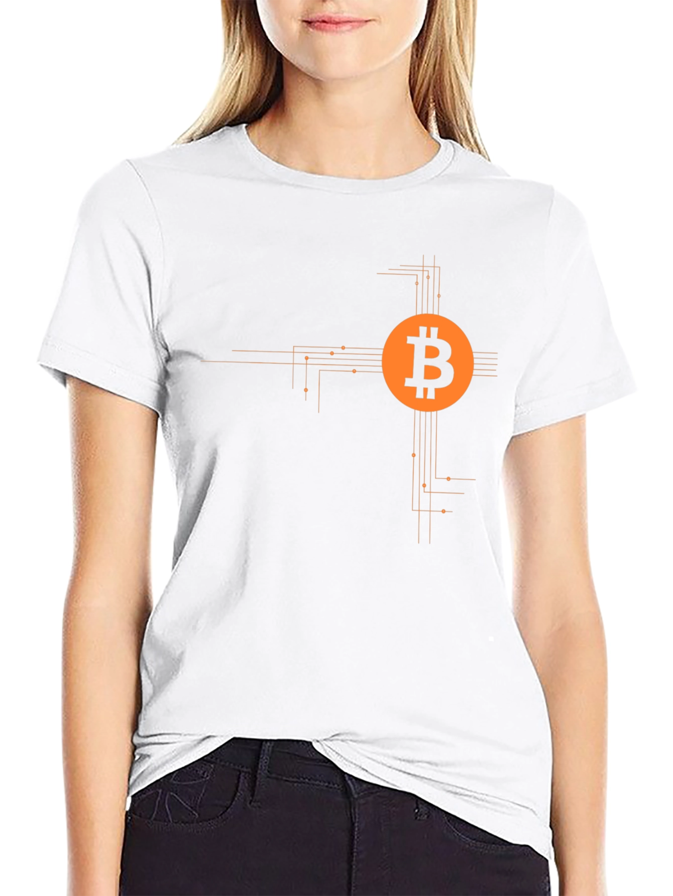 Bitcoin Crypto T-Shirt - Modern Tech Style