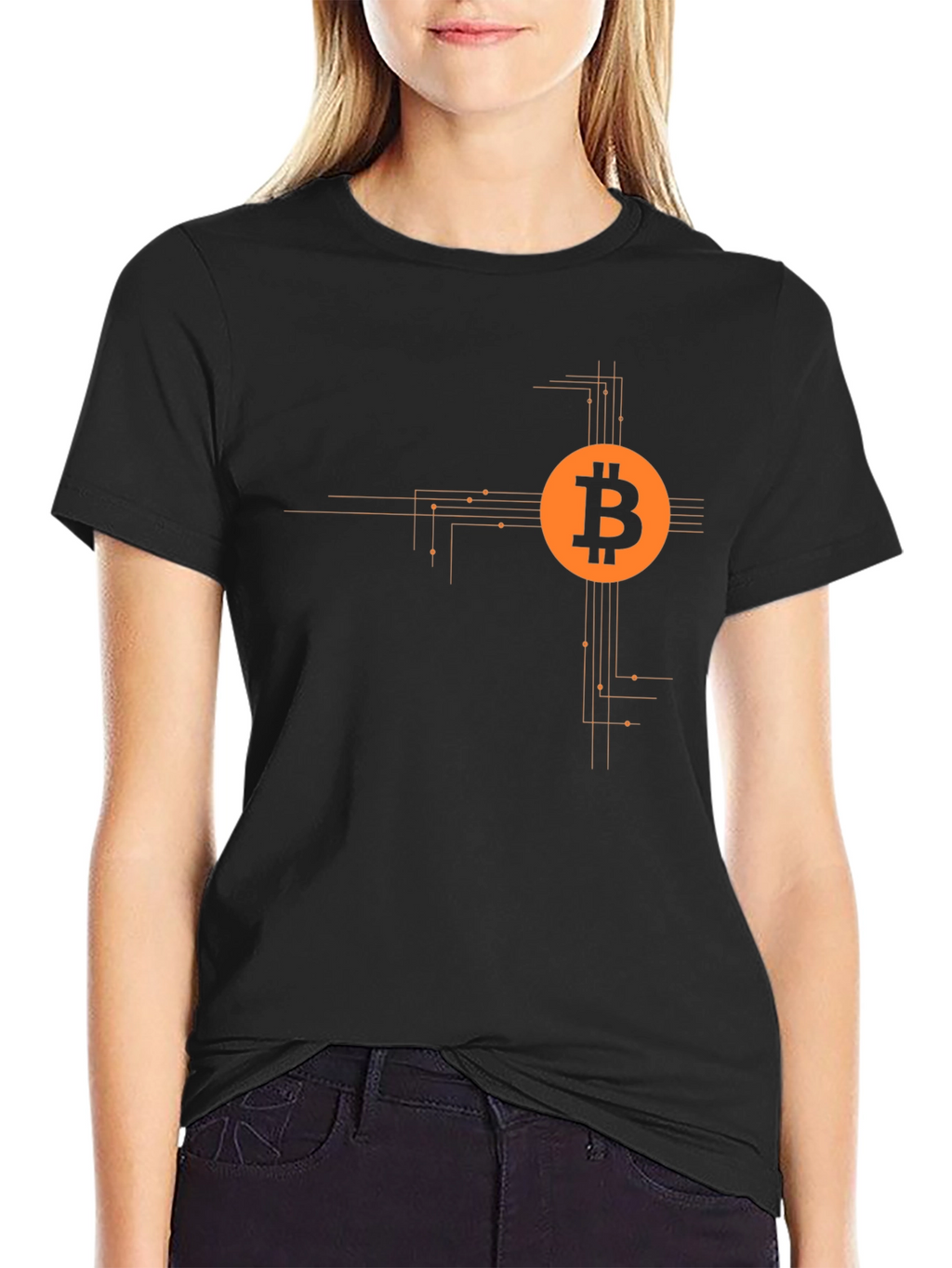 Bitcoin Crypto T-Shirt - Modern Tech Style