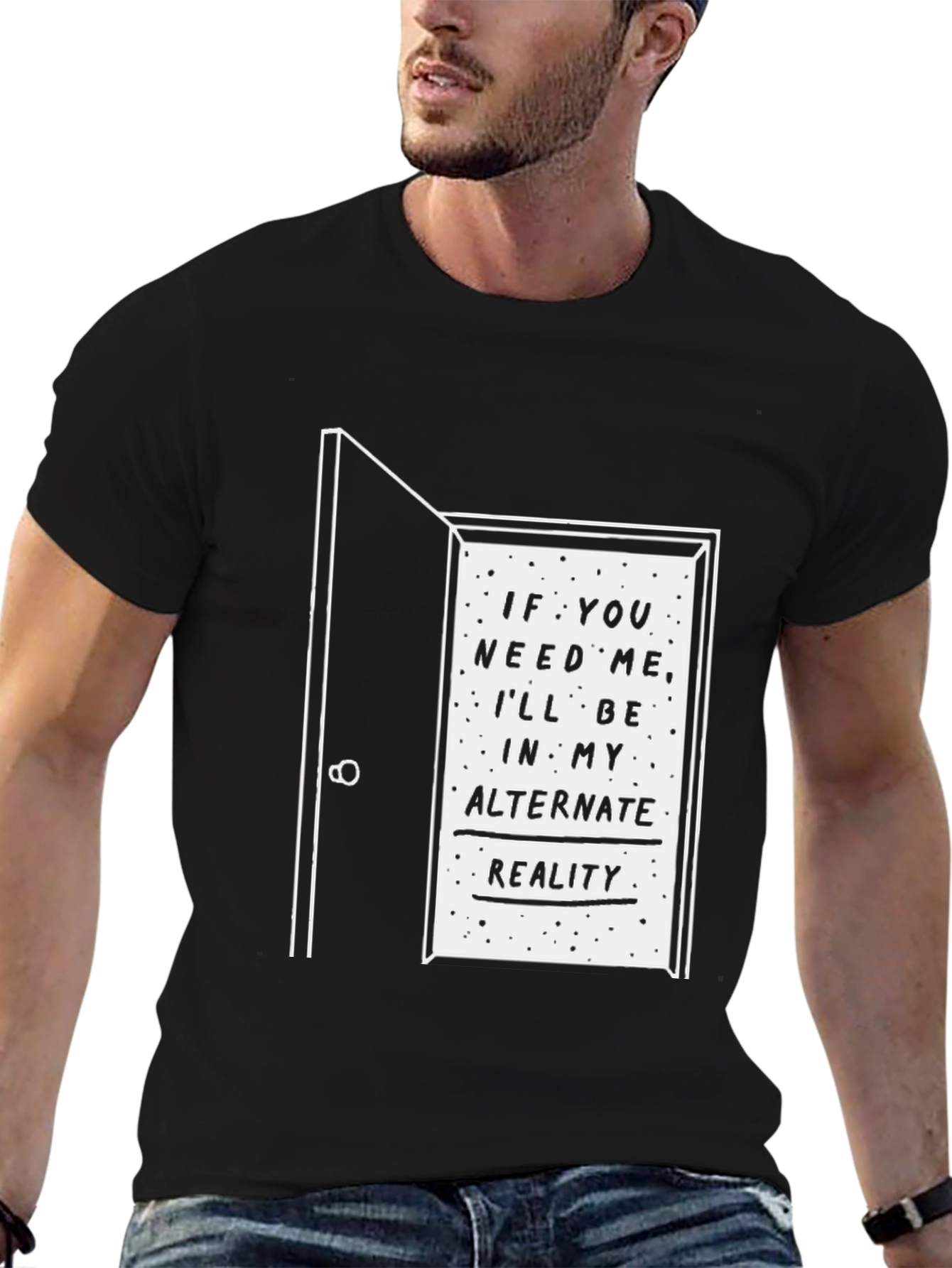 Alternate Reality Graphic Tee - Black T-Shirt