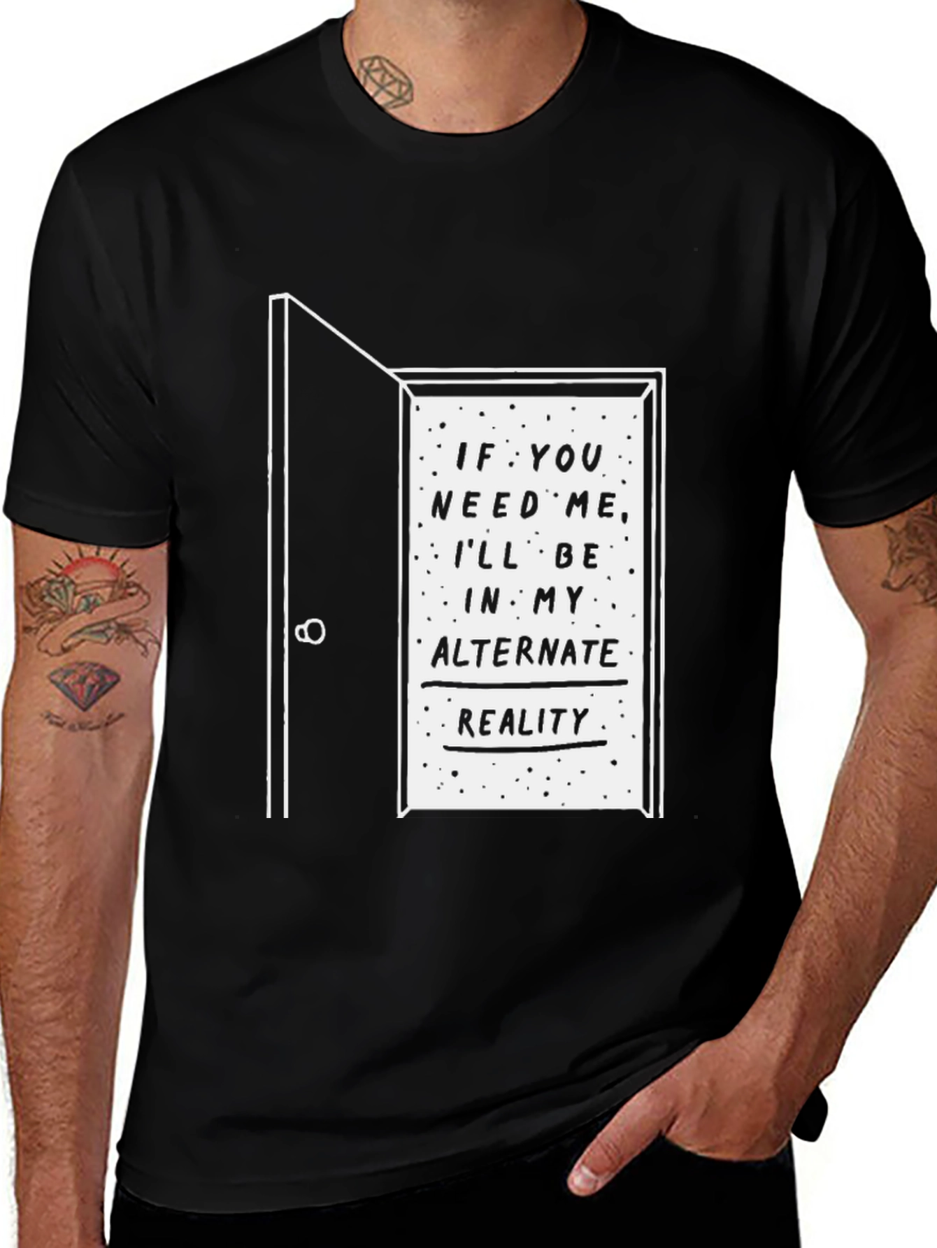 Alternate Reality Graphic Tee - Black T-Shirt