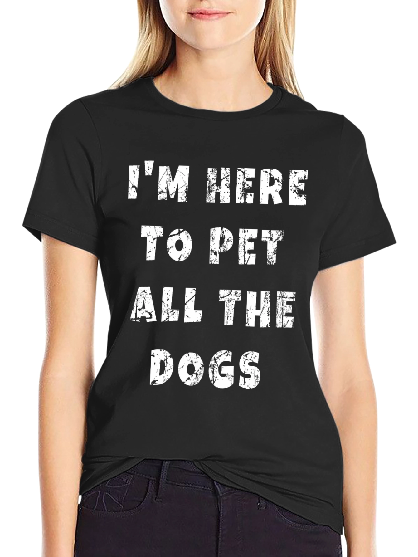 Im Here to Pet All the Dogs Graphic Tee
