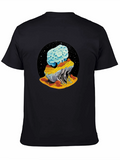 Cosmic Mushroom Tee - Black Unisex