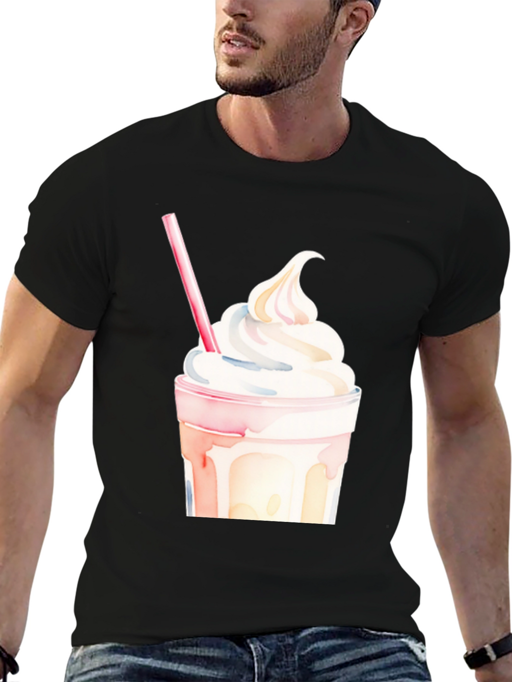 Milkshake Graphic Tee - Stylish Casual Wear