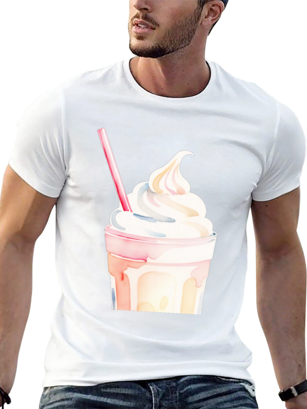 Milkshake Graphic Tee - Stylish Casual Wear