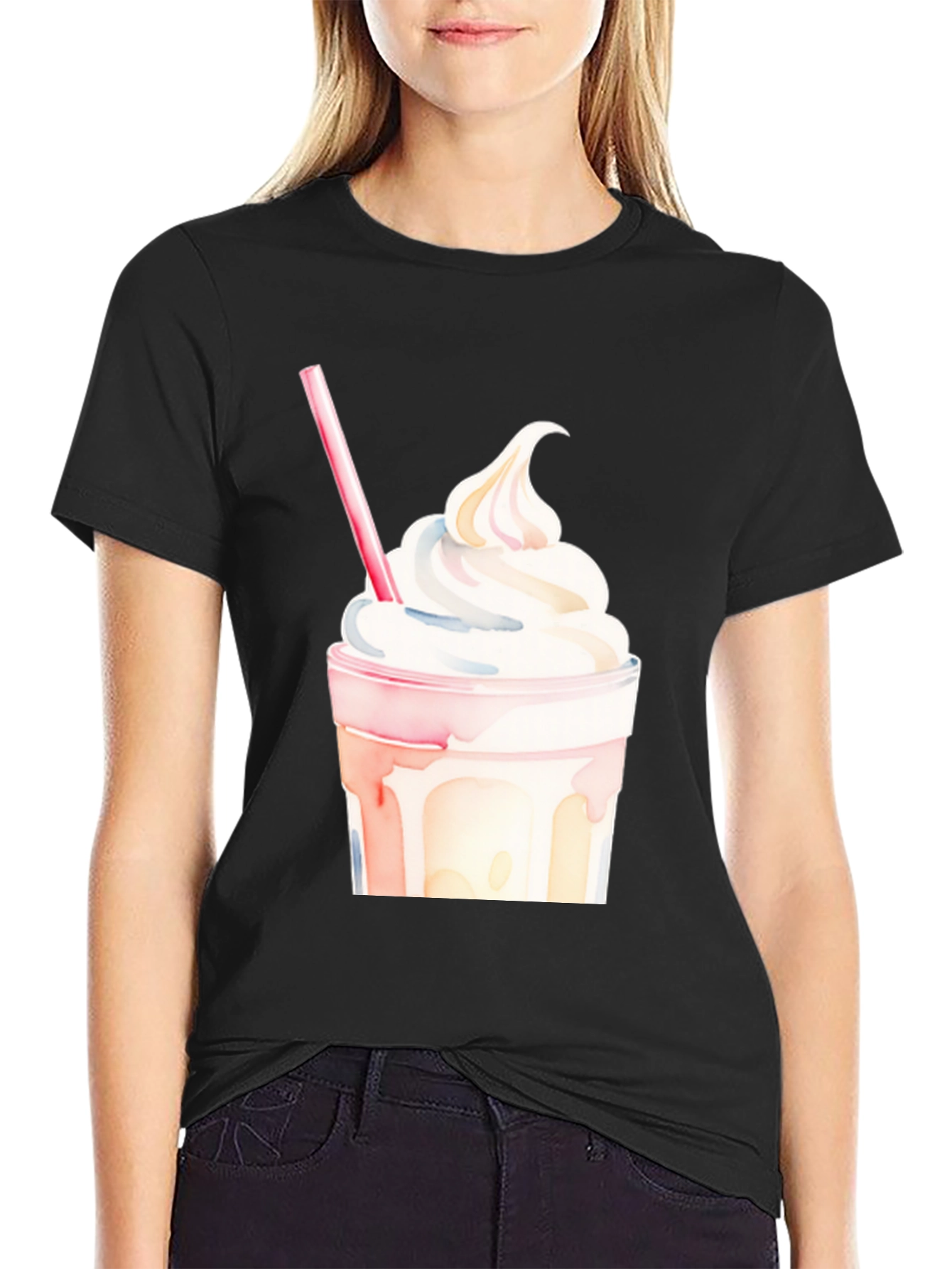 Milkshake Graphic Tee - Stylish Casual Wear