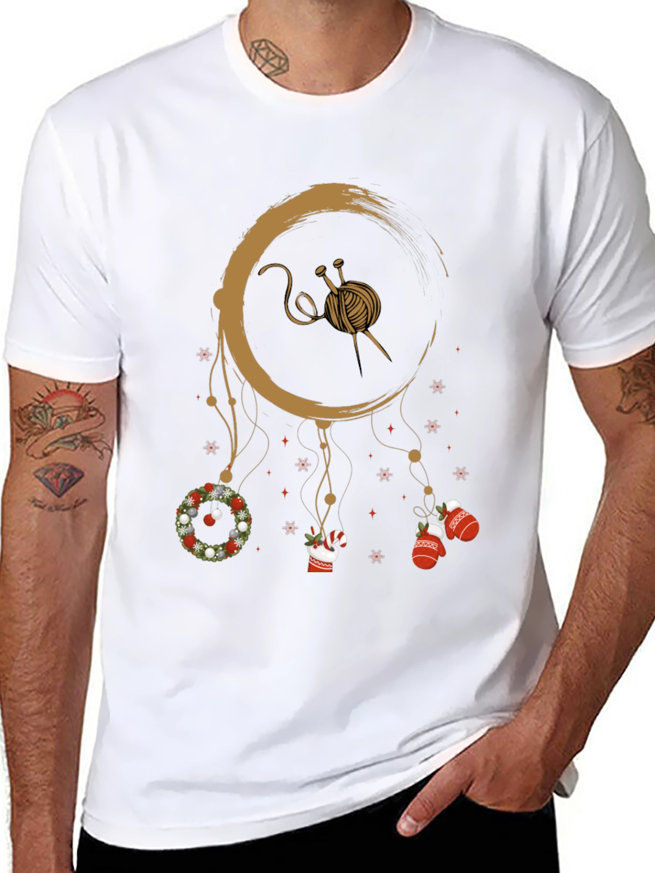 Knitting Christmas Dream T-Shirt