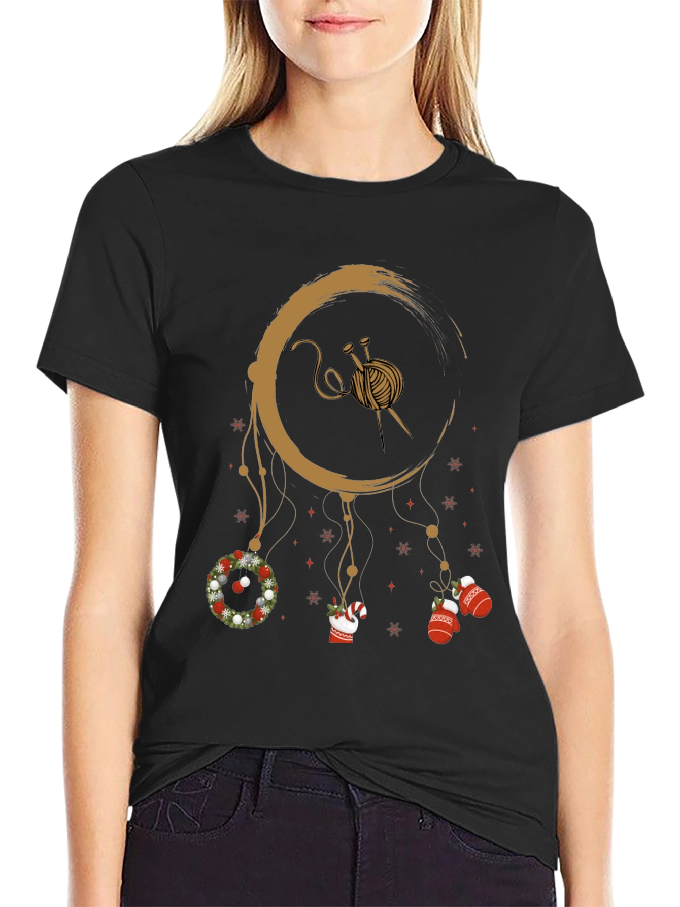 Knitting Christmas Dream T-Shirt