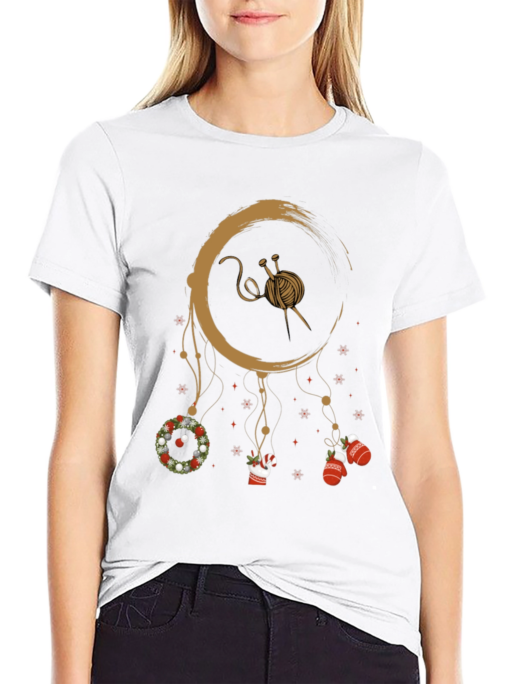 Knitting Christmas Dream T-Shirt