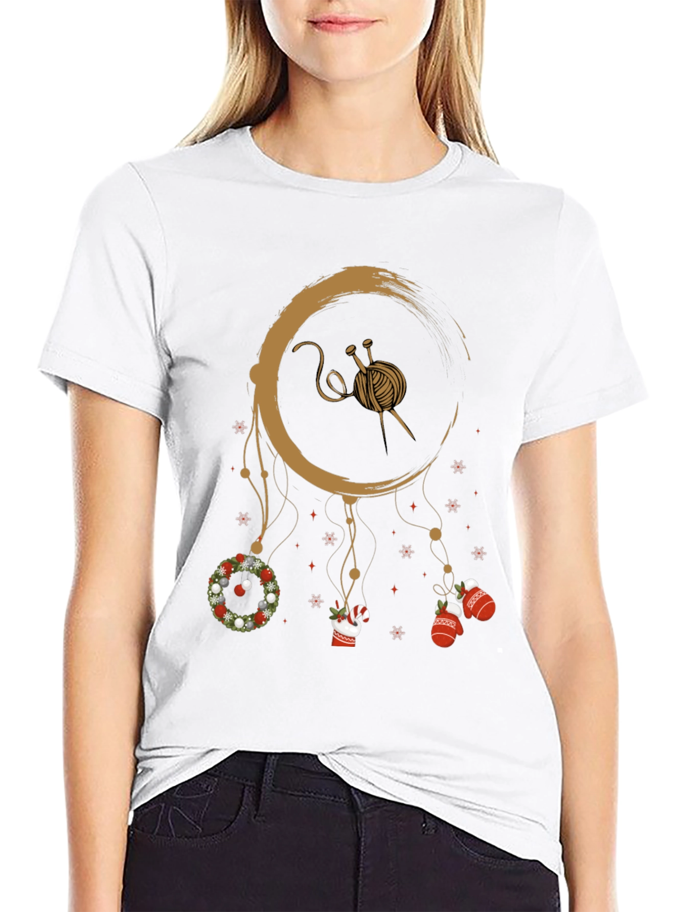 Knitting Christmas Dream T-Shirt