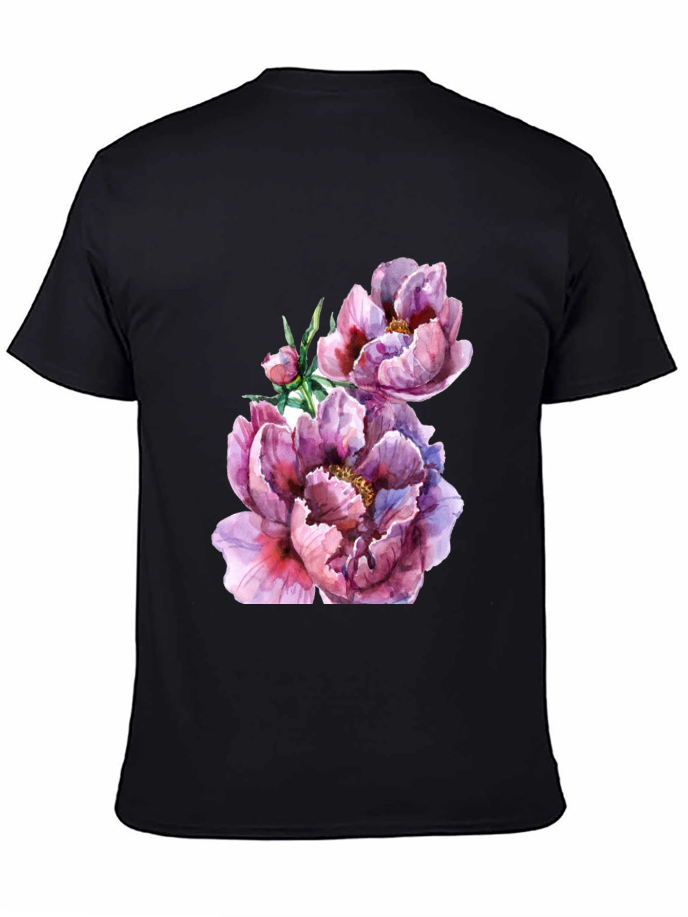 Floral Watercolor T-Shirt - Artistic Casual Wear