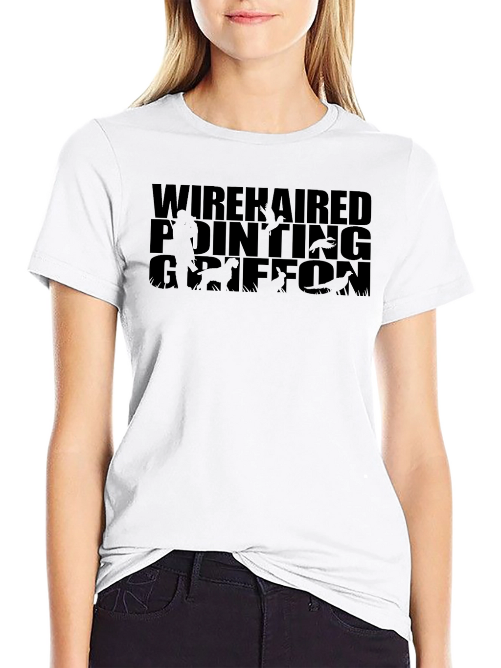 Wirehaired Pointing Griffon Black T-Shirt