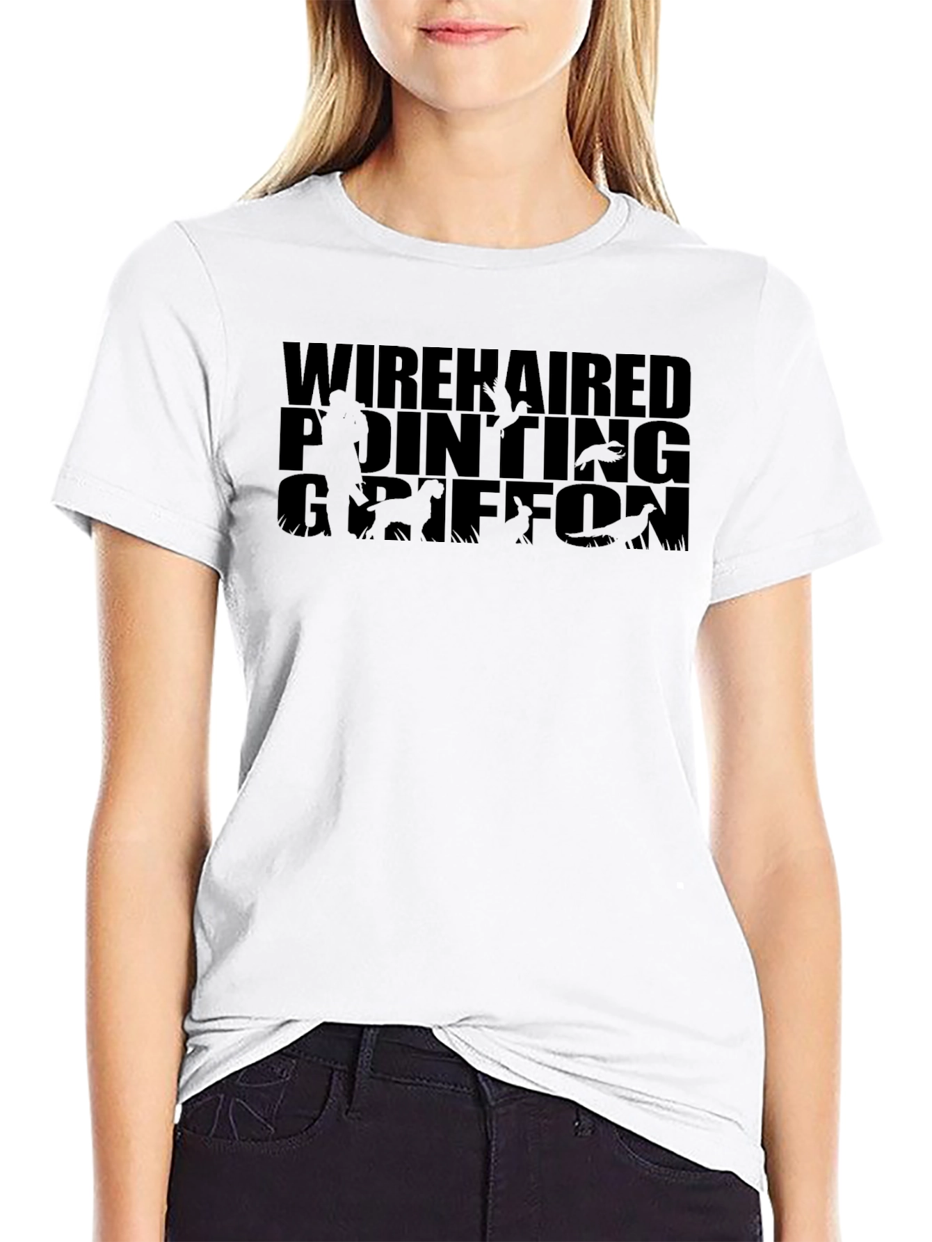 Wirehaired Pointing Griffon Black T-Shirt