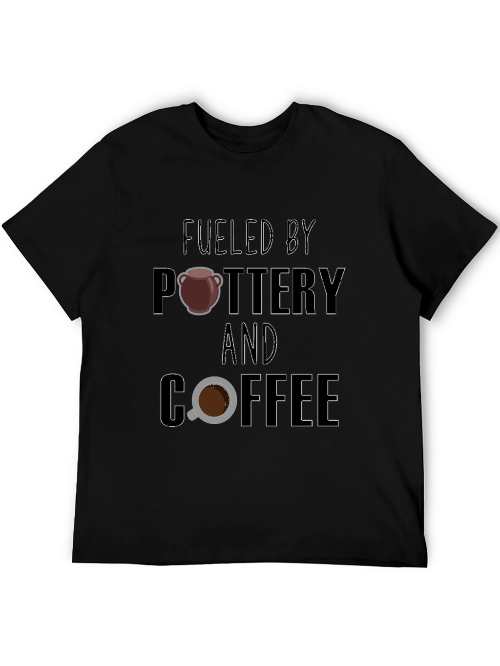 Fueled by Pottery and Coffee Graphic Tee