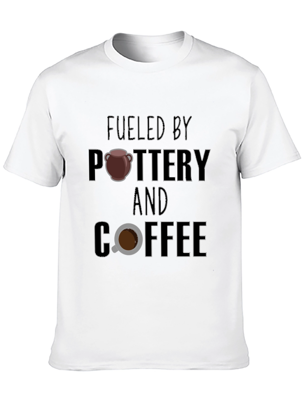 Fueled by Pottery and Coffee Graphic Tee