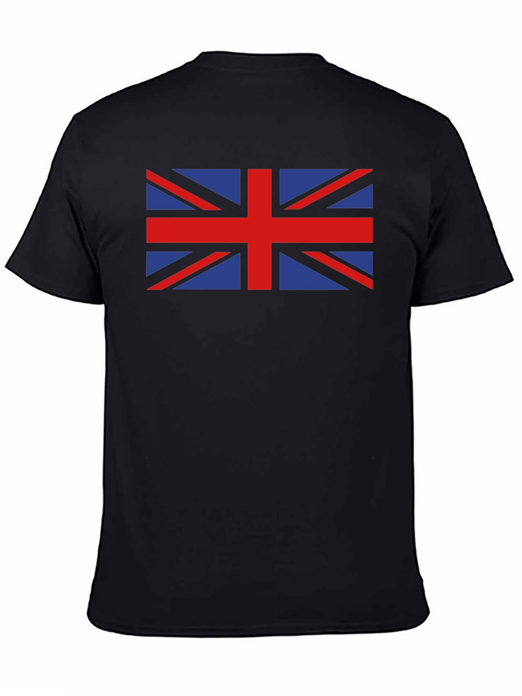 British Flag Graphic Tee - Black Crew Neck T-Shirt