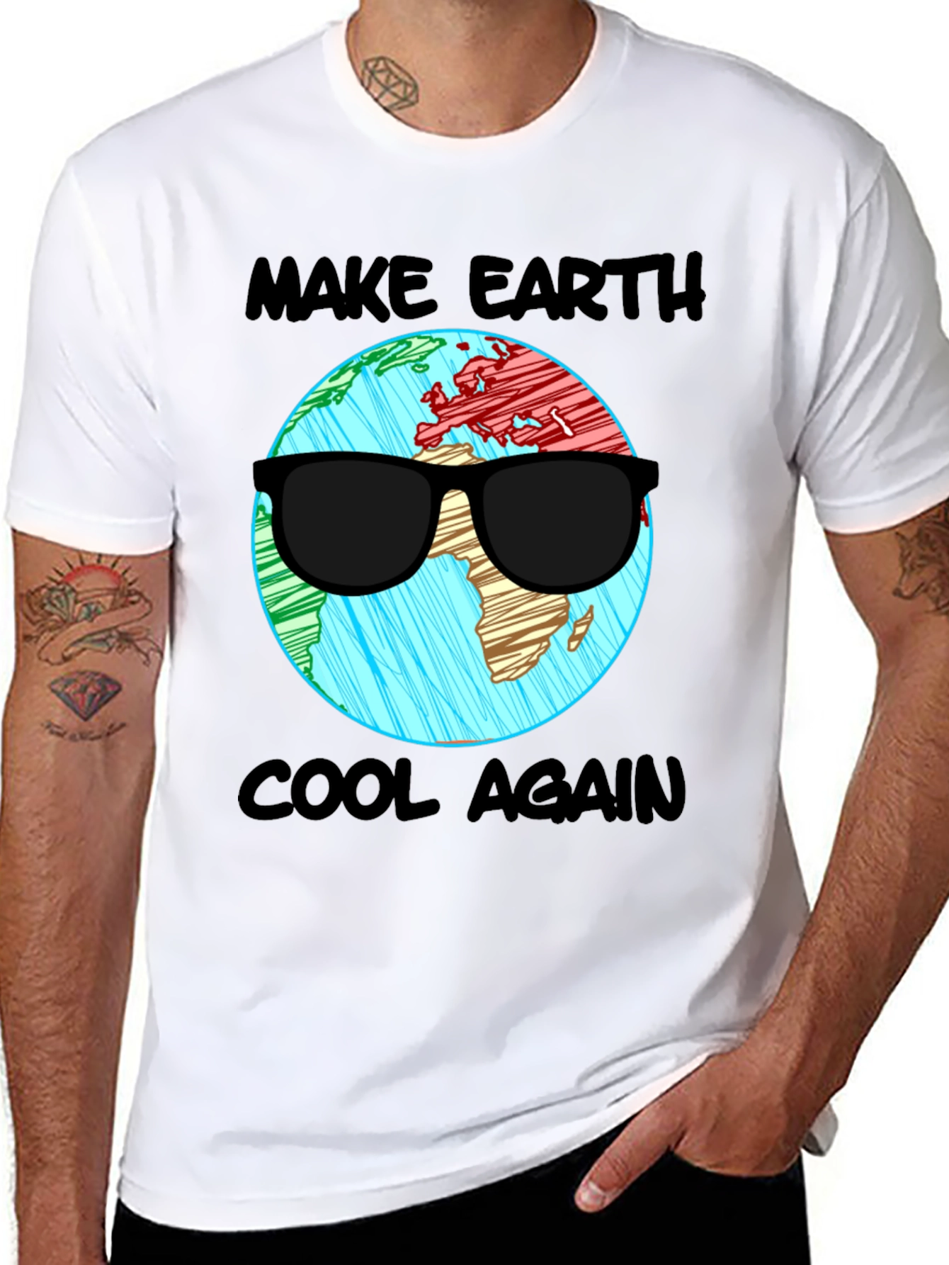 Cool Earth Graphic Tee: Make Earth Cool Again