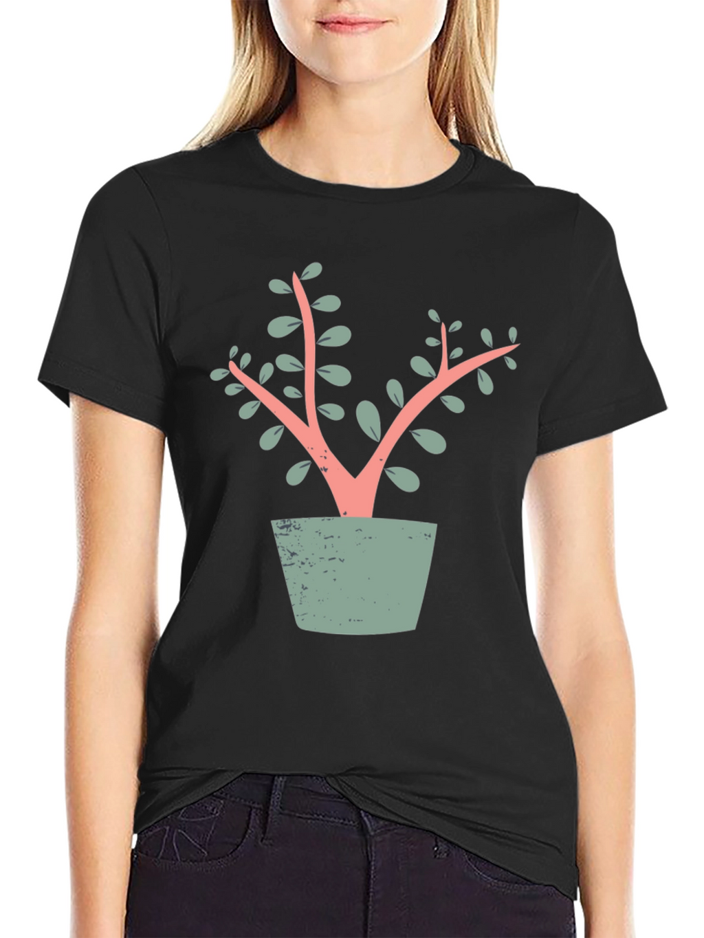 Modern Plant T-Shirt - Stylish Graphic Tee